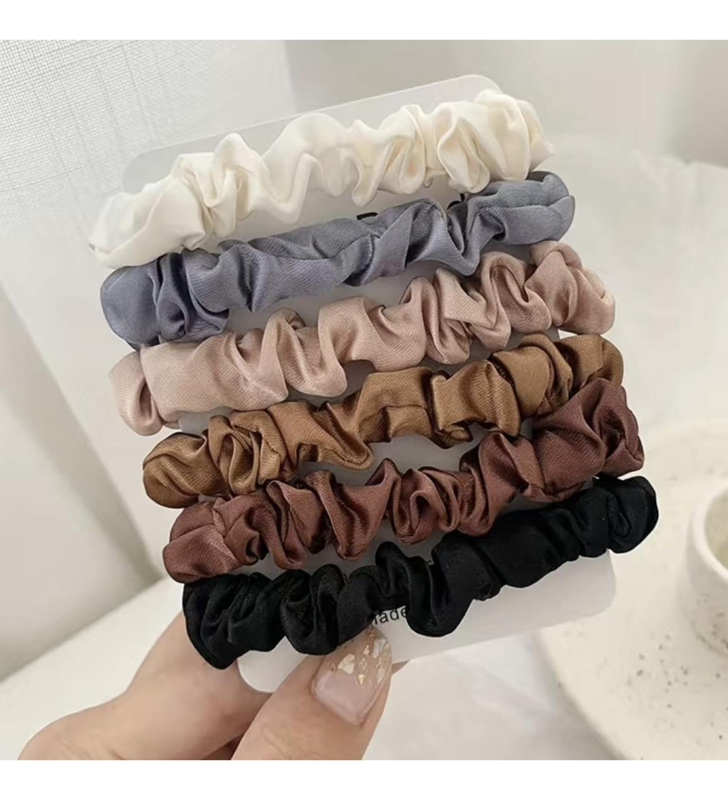 Thin Silk Scrunchies x6 - Buy Online on GoSupps.com