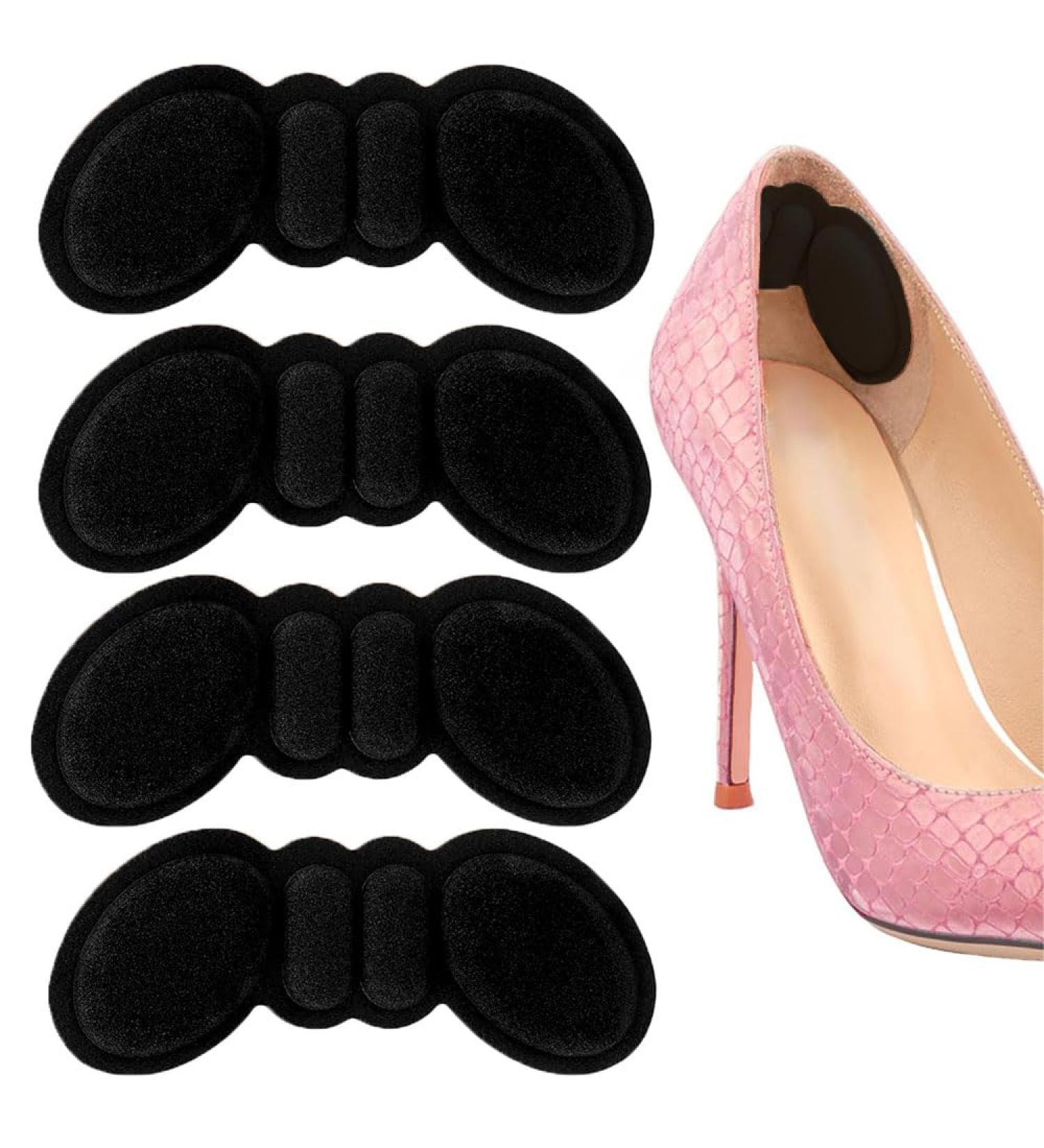 6 Pairs Anti-Slip Heel Pads for Loose Shoes | Comfort Cushions & Inserts for Women - Prevent Heel Pain & Blisters (Black - Buy Online on GoSupps.com