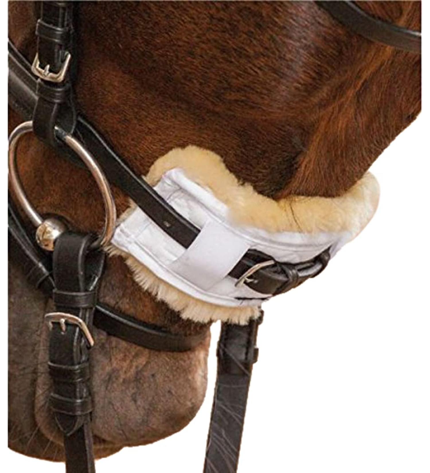 WALDHAUSEN lambskin nose or chin pad 18 cm white