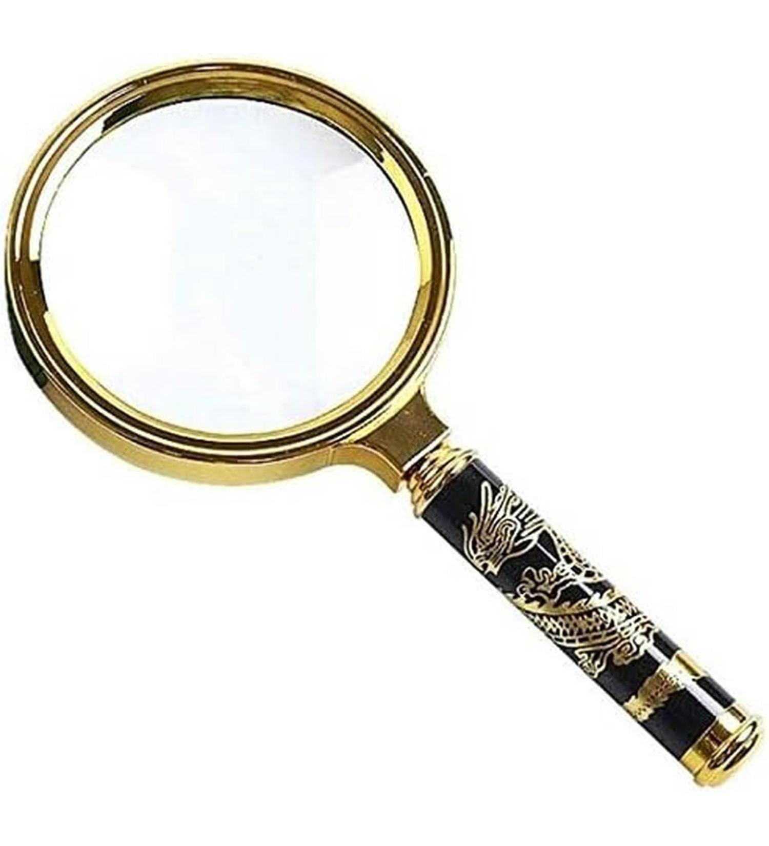 Portable Magnifier 10X 60mm Portable Handheld Magnifier for Newspaper Book Reading ES for Reading Full of Stars - Buy Online on GoSupps.com