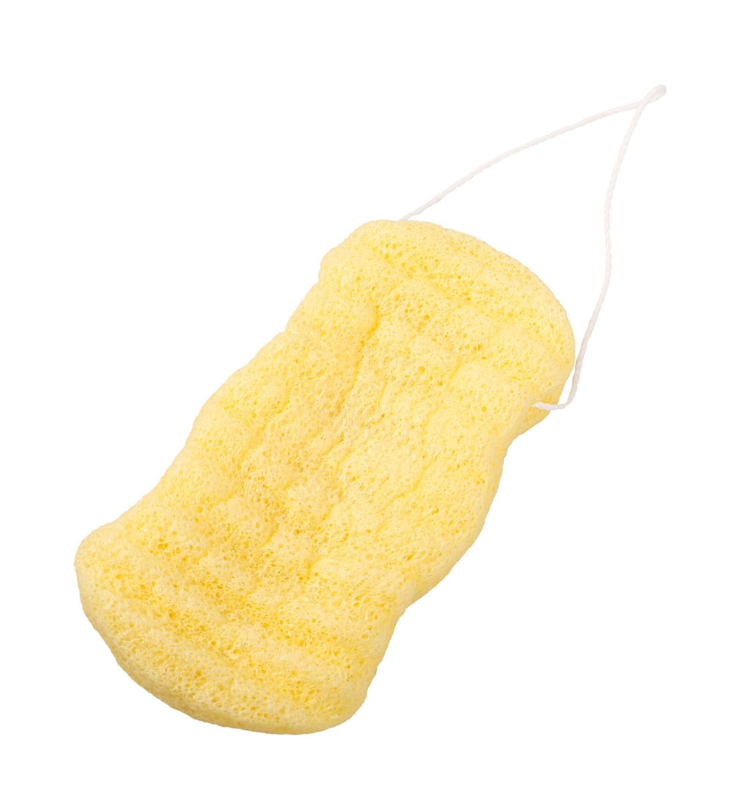 Healvian Natural Exfoliating Bath Sponge | Body Wash & Back Scrubber Loofah for Spa-quality Shower Experience - Buy Online on GoSupps.com