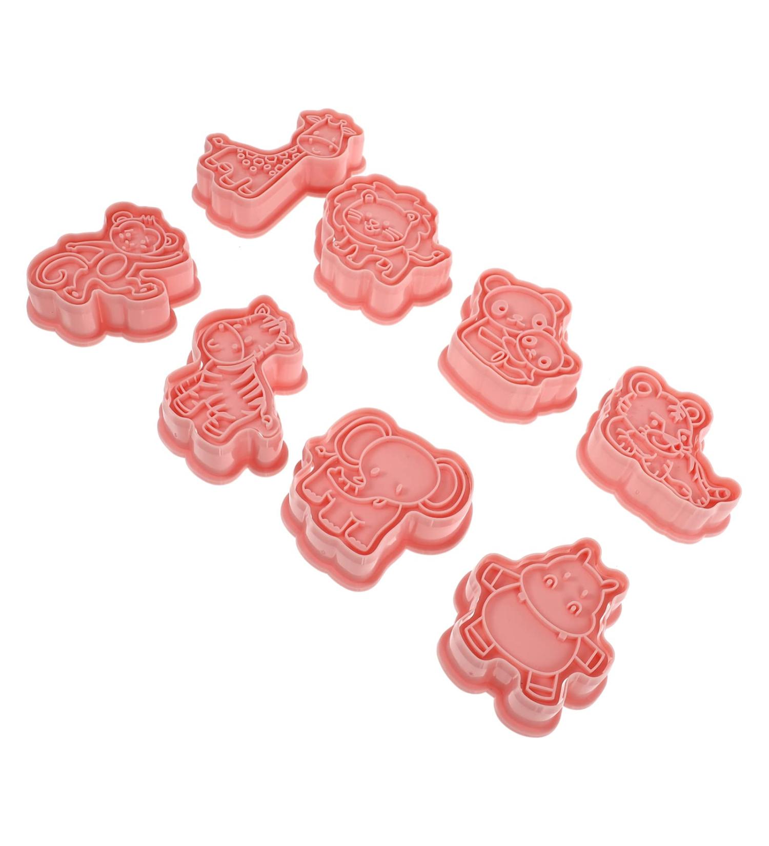 FUNOMOCYA Biscuit Pressing Mold 8pcs Xmas Gadgets DIY Cake Baking for Adorable D Plastic Cutter Biscuits Tools Fondant Cutouts Pp - Buy Online on GoSupps.com