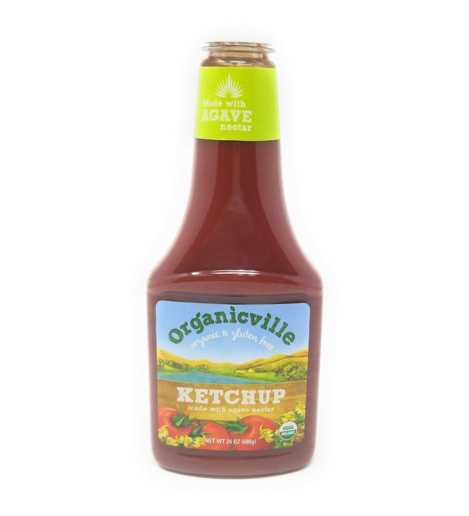 OrganicVille Organic Gluten Free Ketchup 24-Ounce Bottles (4 Pack)