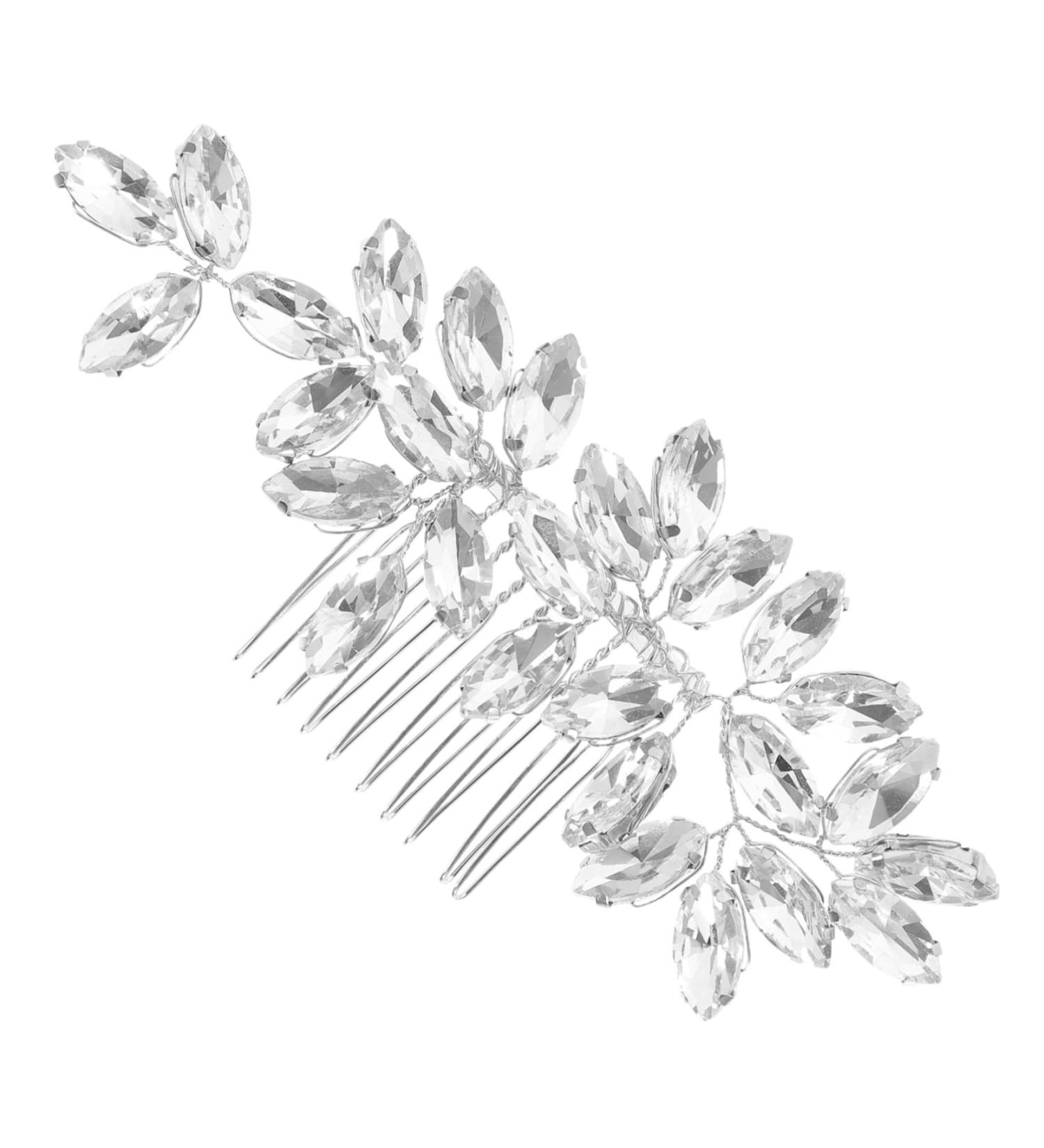 Beatifufu Crystal Hair Accessories Decorative Hair Side Comb Wedding Bride Hair Comb Bridal Hair Comb Bride Hair Accessories Rhinestone Hair Comb Sparkly Hair Comb Rhinestone Hair Side Comb - Buy Online on GoSupps.com