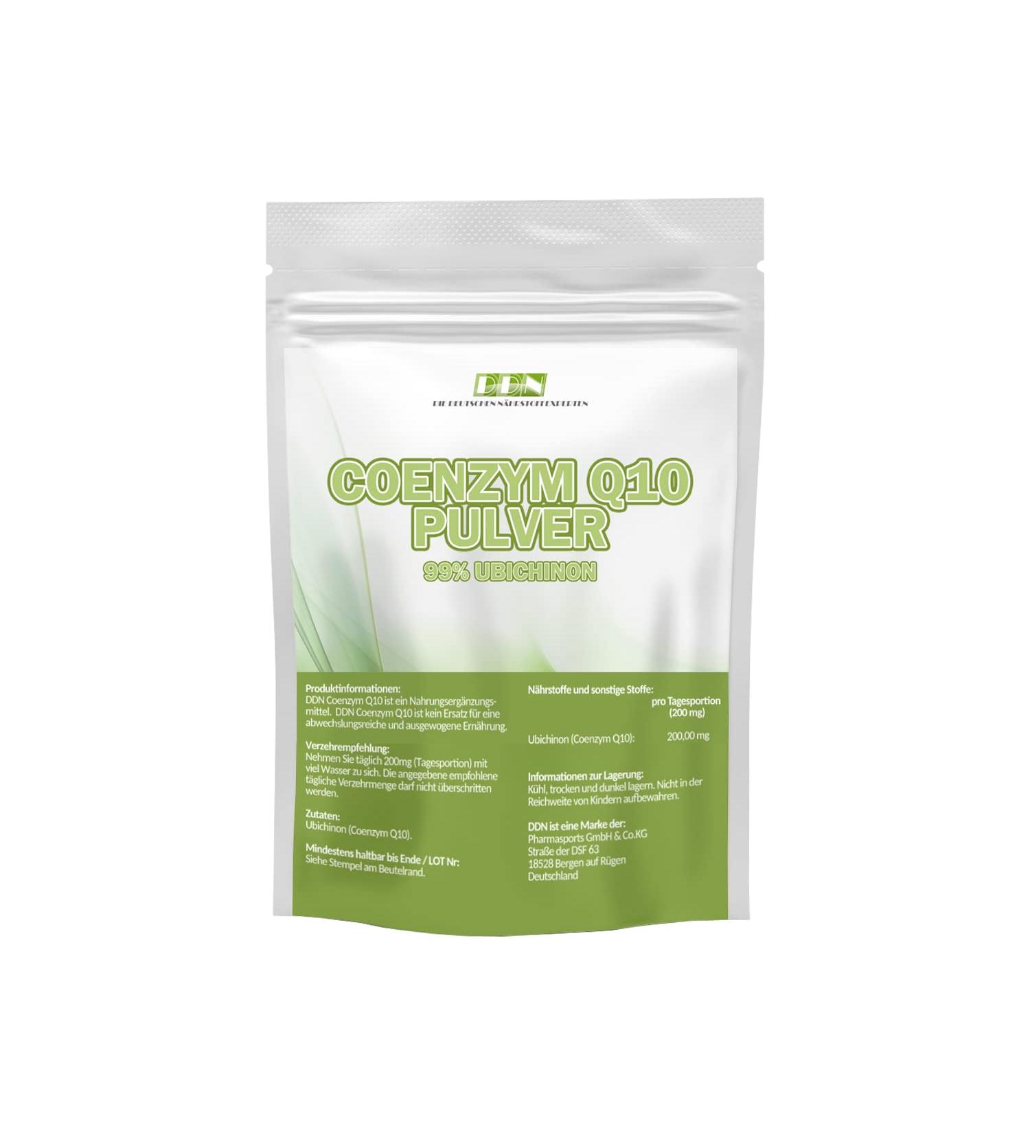 Buy Pure Coenzyme Q10 Powder - 25g Ubiquinone 99% - No Additives | Premium Quality for International Shipping - Buy Online on GoSupps.com