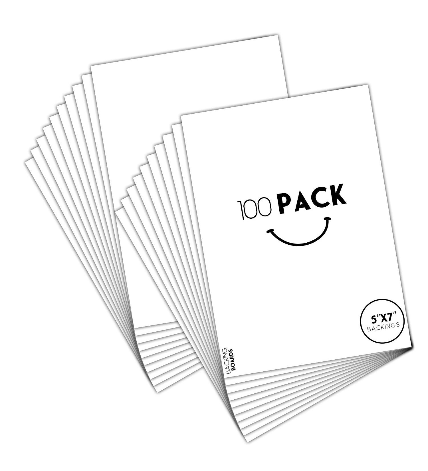 Golden State Art 5x7 Backing Board - Pack of 100 | 100-Pack Backing for Photos and Artwork - Buy Online on GoSupps.com