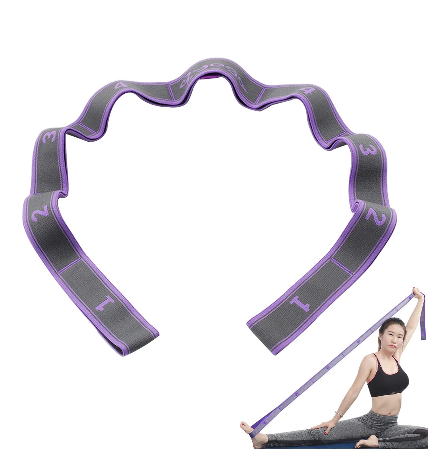 Mocobo Yoga Stretch Belt - 8 Loop Gymnastics Band & Fitness Straps - Highly Elastic Yoga Accessories for International Shipping - Buy Online on GoSupps.com