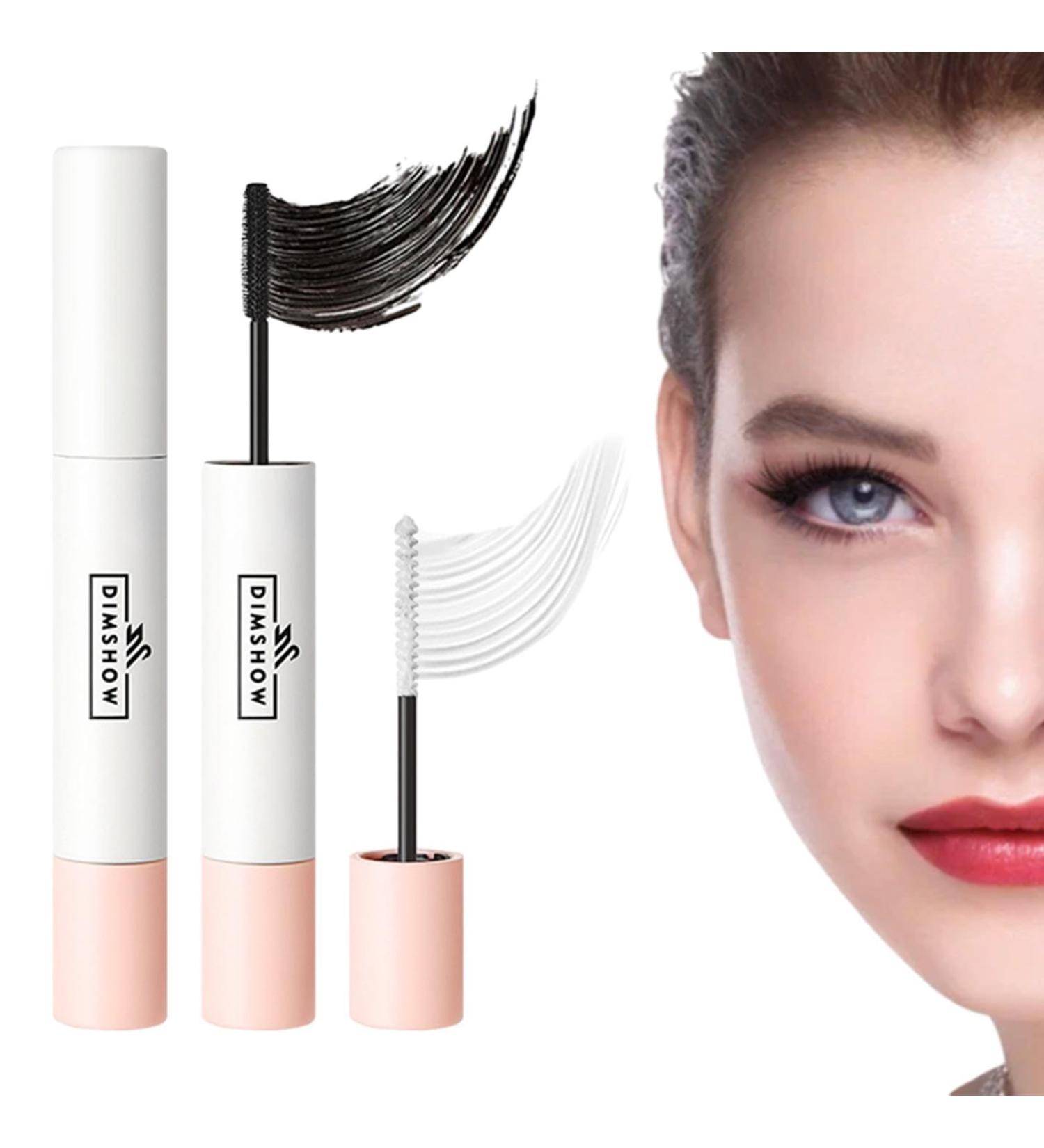 Mascara Volume and Length | Tubing Eyelash Double Ended Mascara Black Waterproof | Eyelash Mascara Volumising and Lengthening For Women Girls Pochy - Buy Online on GoSupps.com