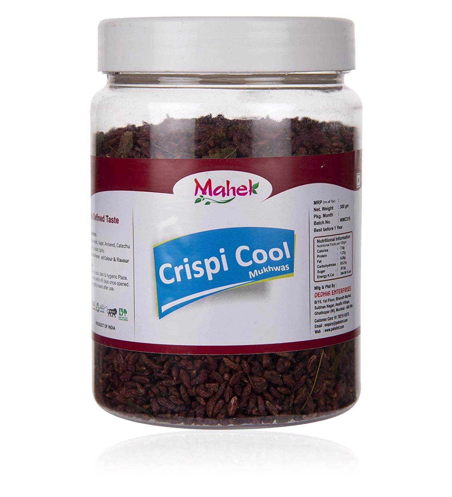 Mahek Crispy Cool Mukhwas Mouth Freshener After-Meal 300 Grams_Packing May Vary