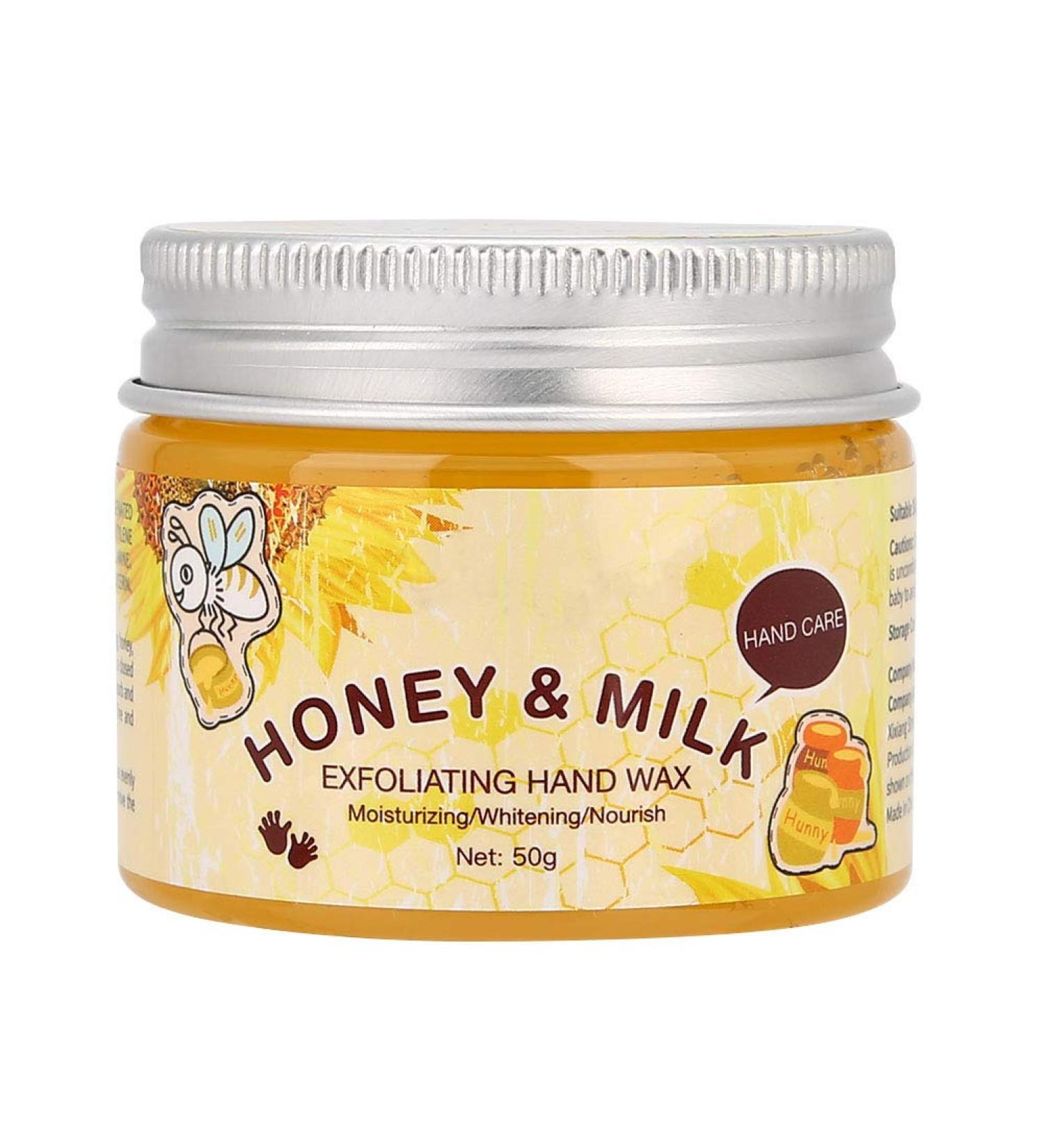 Milk & Honey Hand Peeling Mask 50g - Moisturizing Brightening Treatment for Dry Rough Skin - Buy Online on GoSupps.com