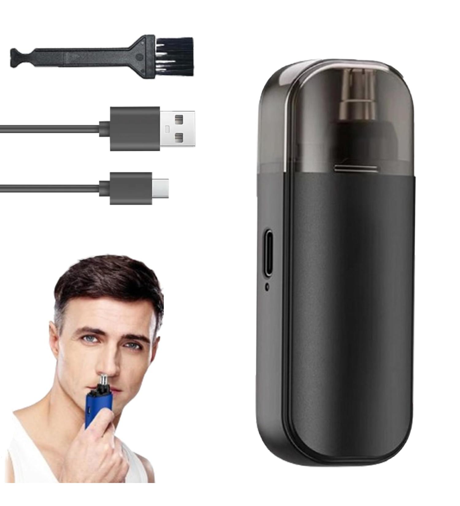 Nose Hair Trimmer for Men & Women - Waterproof USB Rechargeable Eyebrow Clippers with Dust Protection Cap - Portable & Efficient - Buy Online on GoSupps.com
