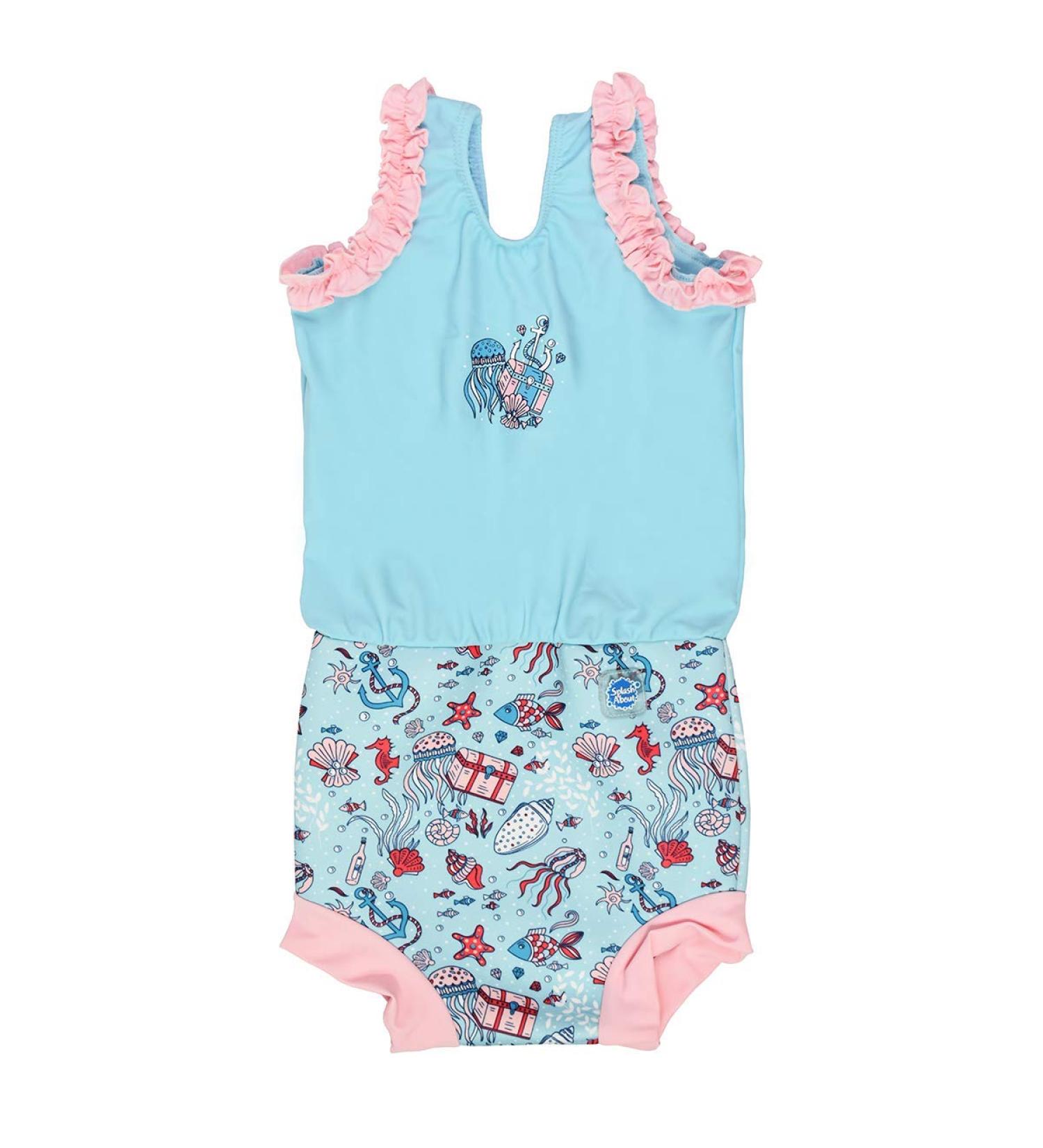 Splash About Happy Nappy Costume - Hidden Treasure | Reusable Swim Nappy | 3-8 Months - Buy Online on GoSupps.com