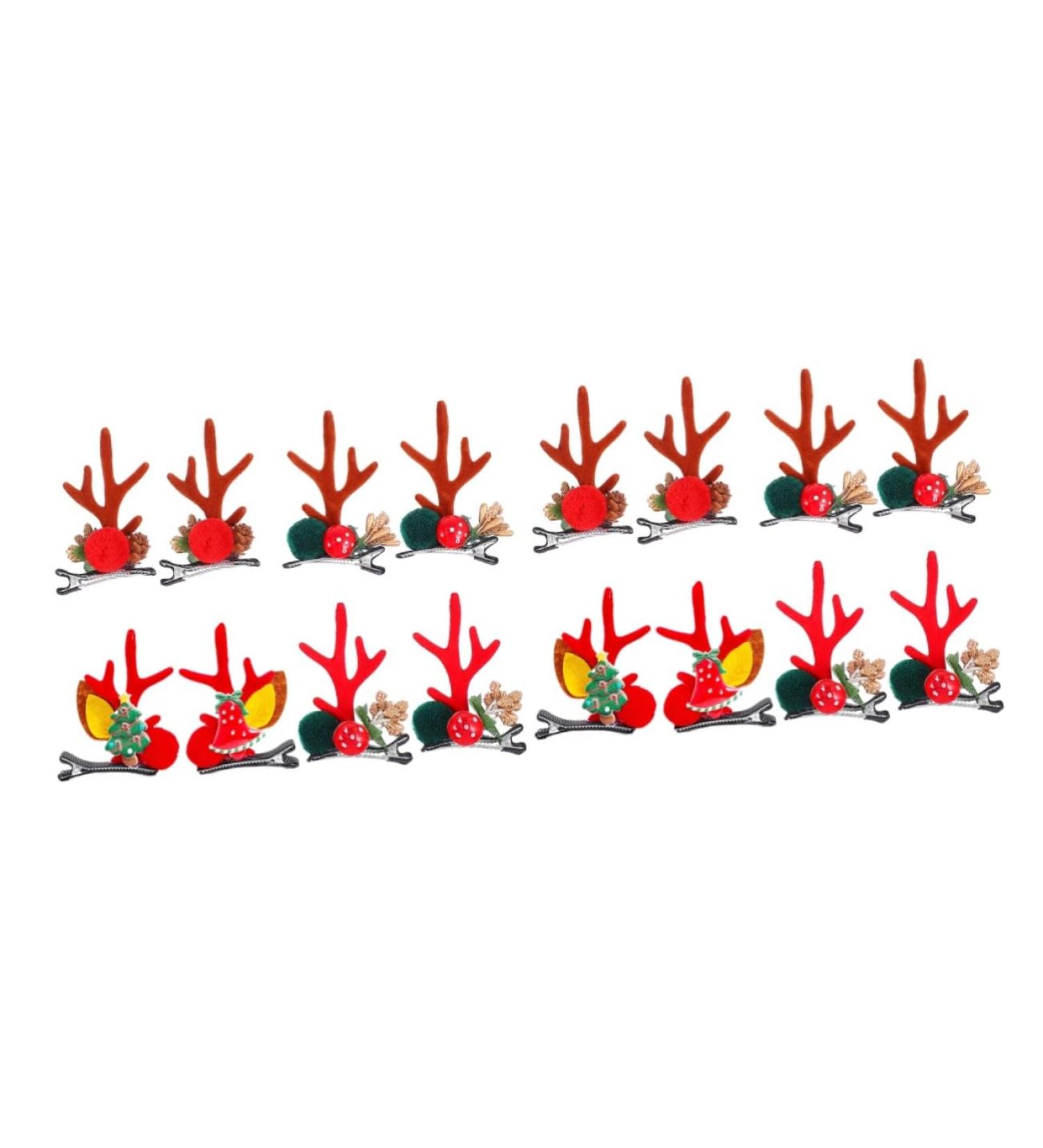 FRCOLOR 8 Pairs Christmas Hair Clips Girls Hairpin Women Hair Clips Hair Decoration Antlers Hair Clips Christmas Hair Pin Girls Christmas Barrette Kids Hairpin Child South Korea Cute Iron - Buy Online on GoSupps.com