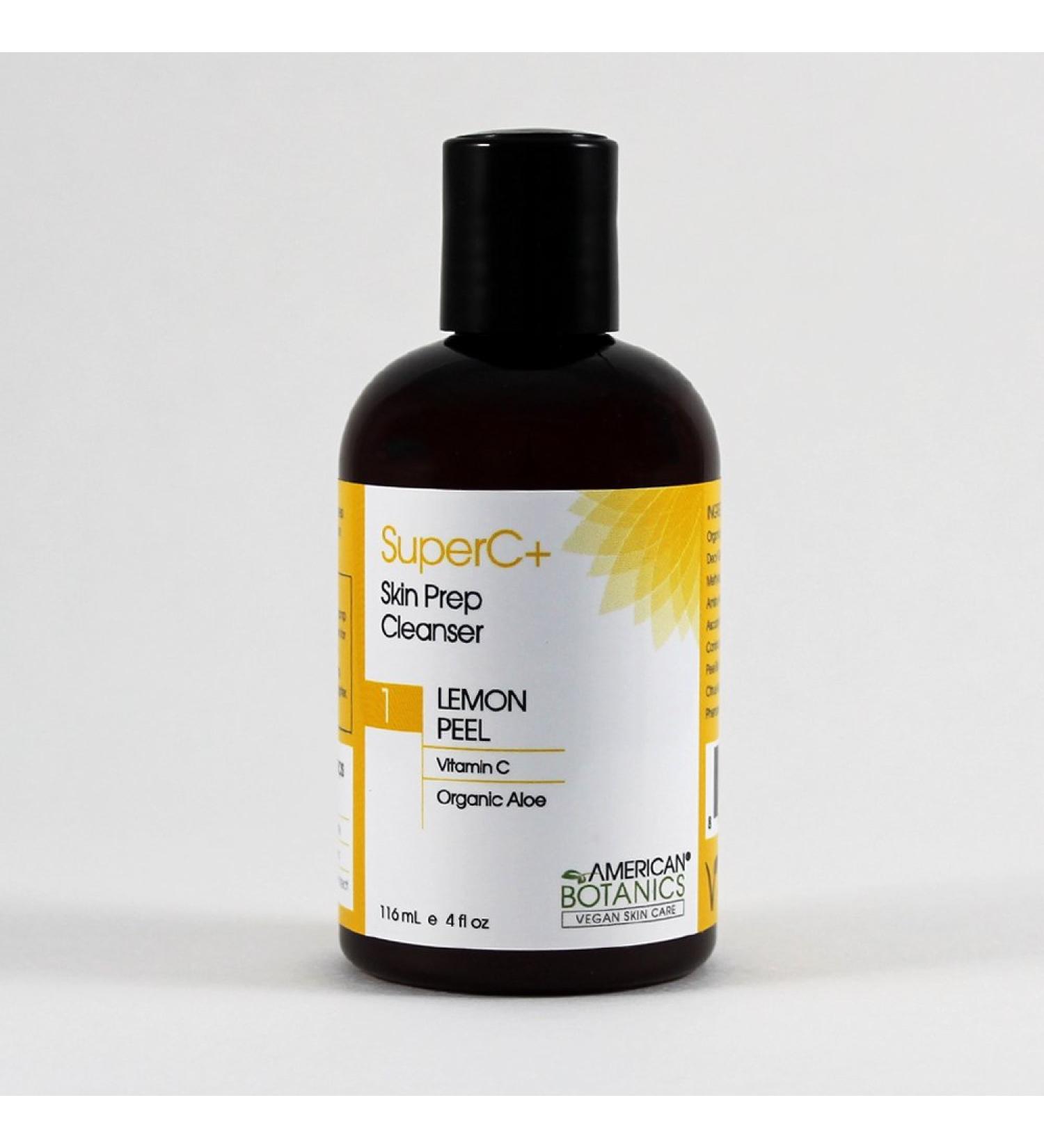 Superc Skin Prep Lemon Peel Cleanser - Refreshing 4 oz Facial Cleanser for Glowing Skin | International Shipping Available - Buy Online on GoSupps.com