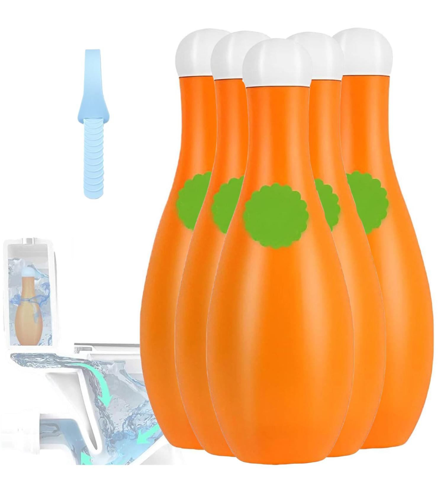 Bowling Blue Bubble Toilet Bowl Cleaner Automatic Long-Lasting Toilet Bowl Cleaner In Bottle Toilet Cleaner for Cistern Prevents Limescale Toilet Fresheners Deodorizing & Descaling (5Pcs) - Buy Online on GoSupps.com