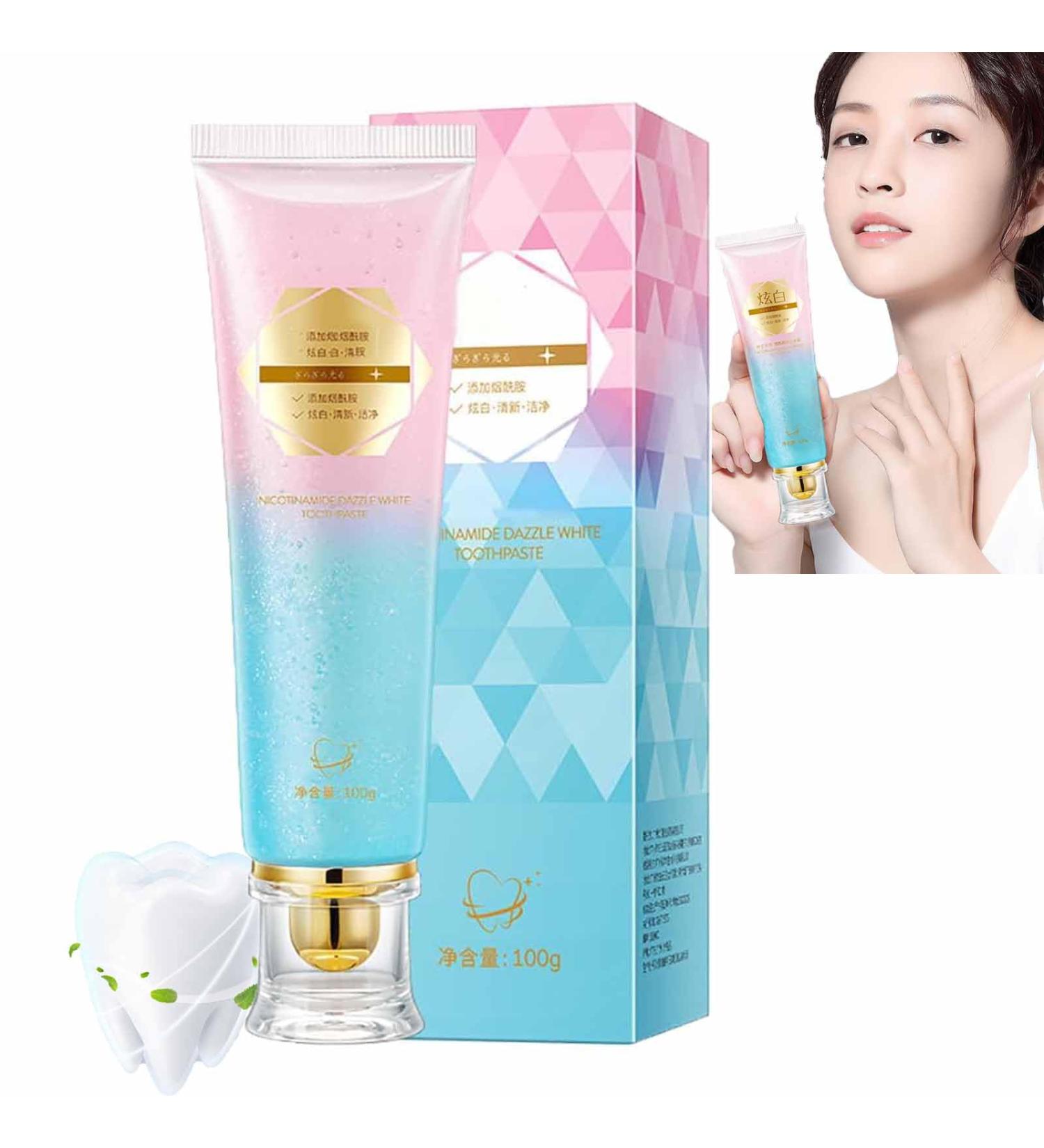 Body Accel Whitening Toothpaste with Niacinamide Dazzling White Remove & Lighten (1PC 1g) - International Shipping Available - Buy Online on GoSupps.com