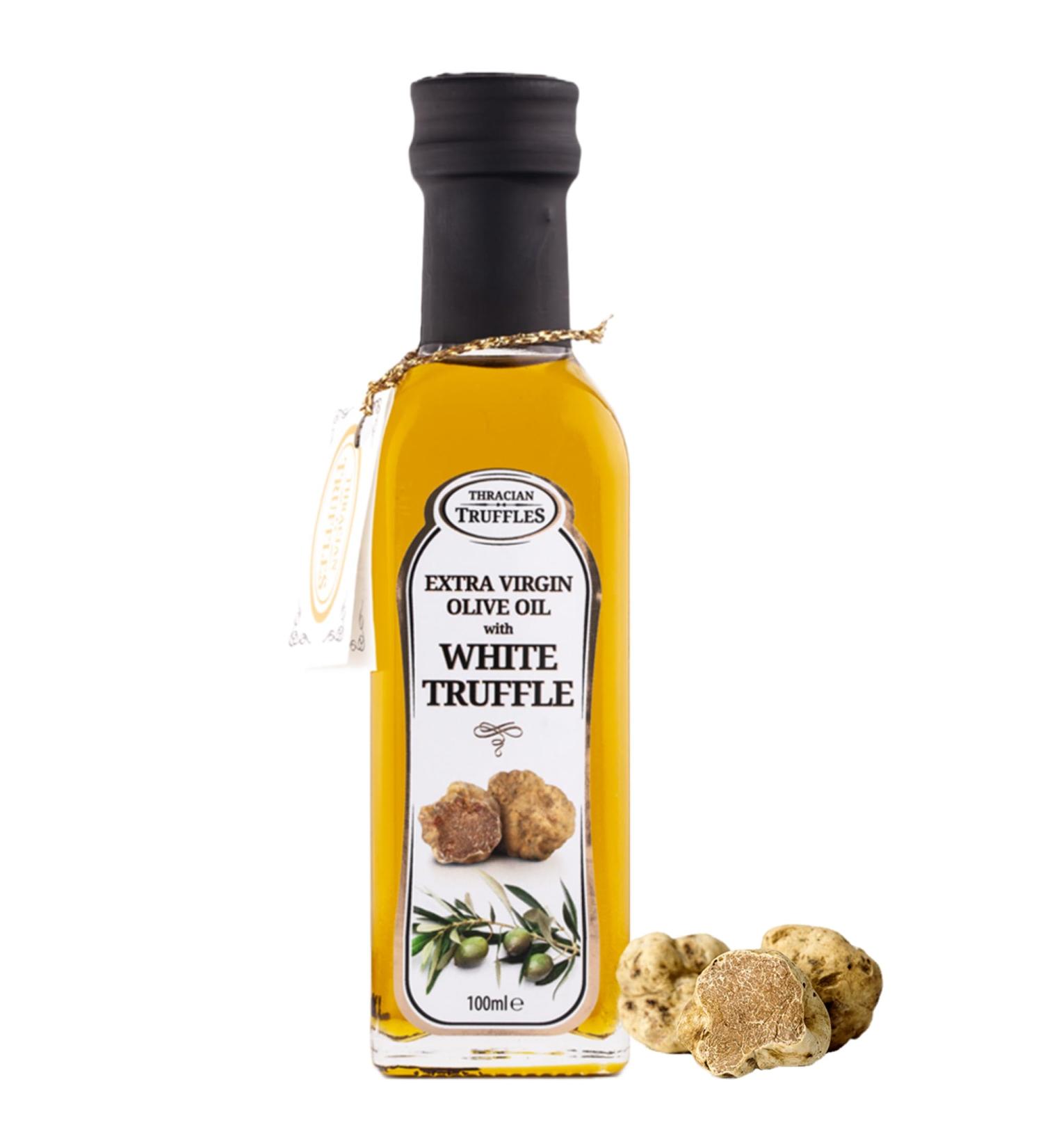White truffle oil extra virgin olive oil with white truffle artisanal vegan vegetarian oil 100ml - Buy Online on GoSupps.com