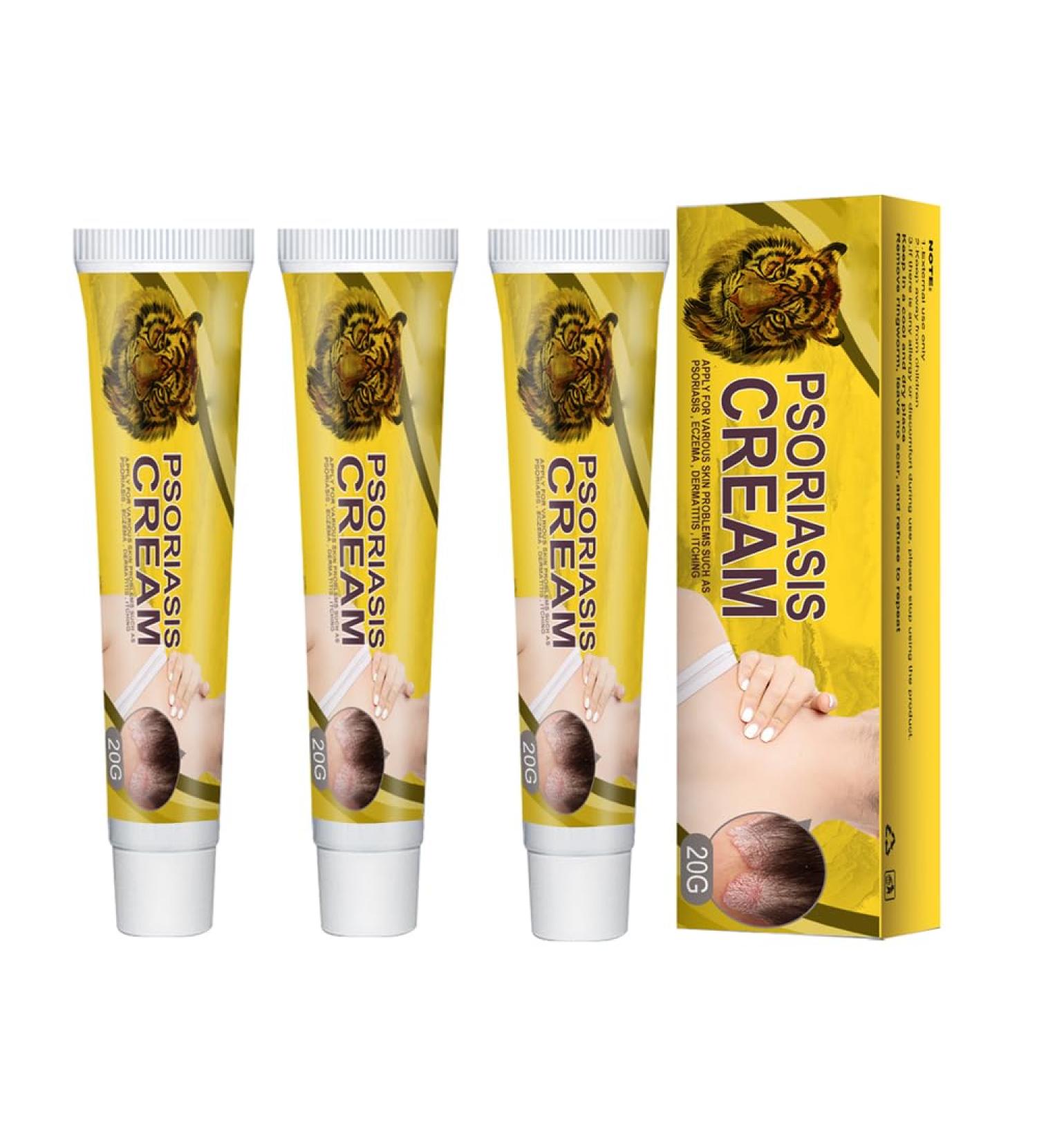 VEJIA Eczema Psoriasis Treatment Cream 20g - Dermatitis Pruritus Relief Ointment for Adults (3pcs) - Buy Online on GoSupps.com