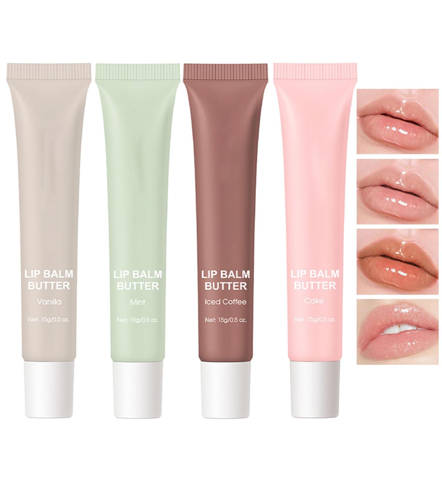  Sitovely 4-color tinted lip balm moisturizing peptide lip tint glossy lip gloss nourishing and shiny lip oil soothes and softens dry lips - Buy Online on GoSupps.com