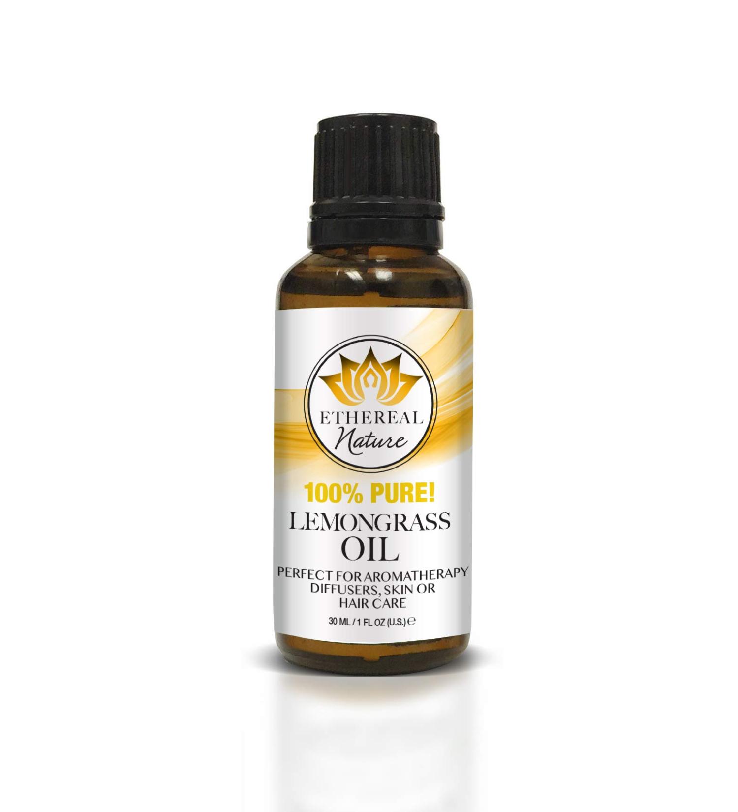 Ethereal Nature Lemongrass Essential Oil 30ml (1.01 fl oz) - 100% Pure - Buy Online on GoSupps.com