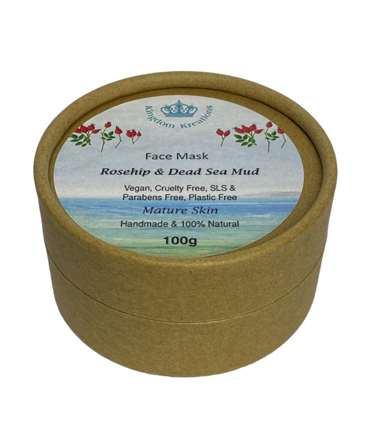 100% Natural Face Mask: Rosehip and Dead Sea Mud
