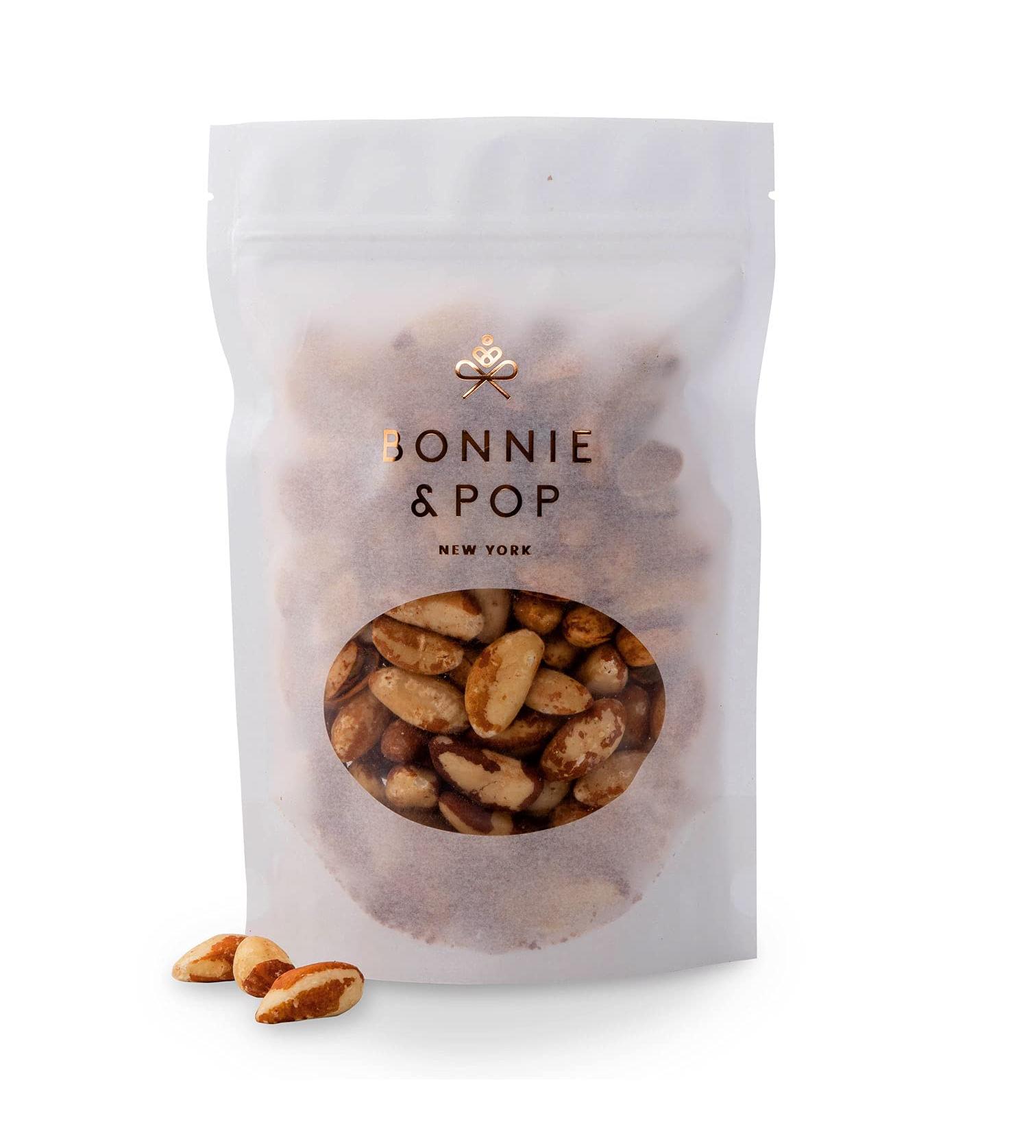 SNAX by Bonnie and Pop | Brazil Nuts Superfood | Gourmet Healthy Snack | Non GMO | Vegan and Keto Friendly | Trail Mix Snack - Healthy Protein Food | 1 LB