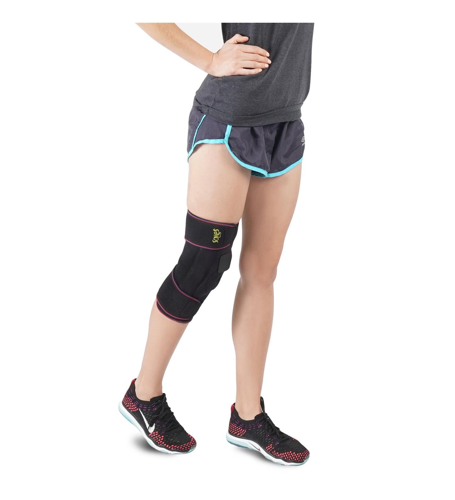 Hinged Knee Support Brace by Soles - Award-Winning Adjustable Neoprene Patella Brace for Maximum Comfort & Durability - Ideal for Daily Use & Sweat-Free Compression - Buy Online on GoSupps.com