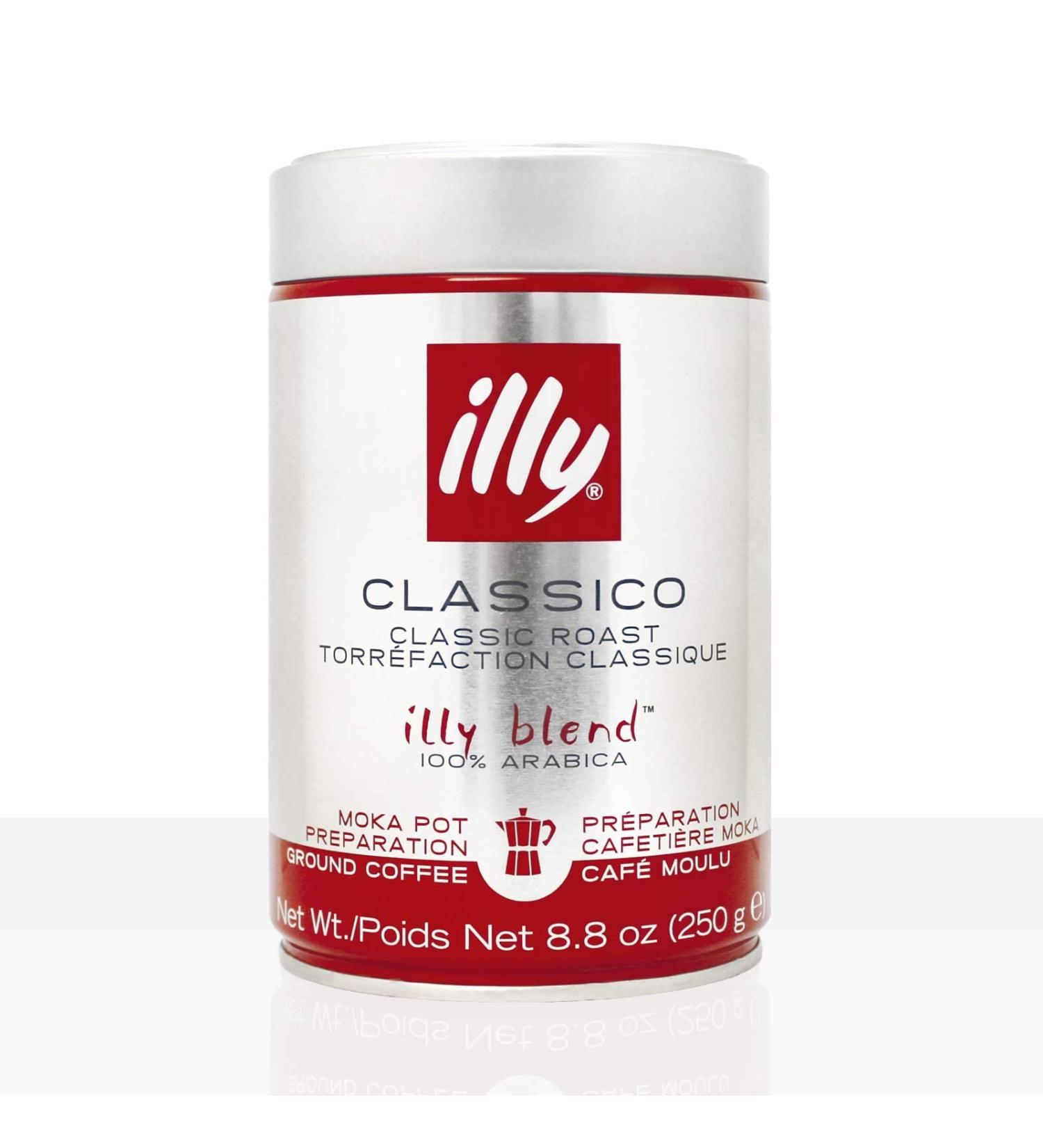 Buy Illy Espresso MOKA Ground Coffee 250g - Pack of 12 | International Shipping Available - Buy Online on GoSupps.com