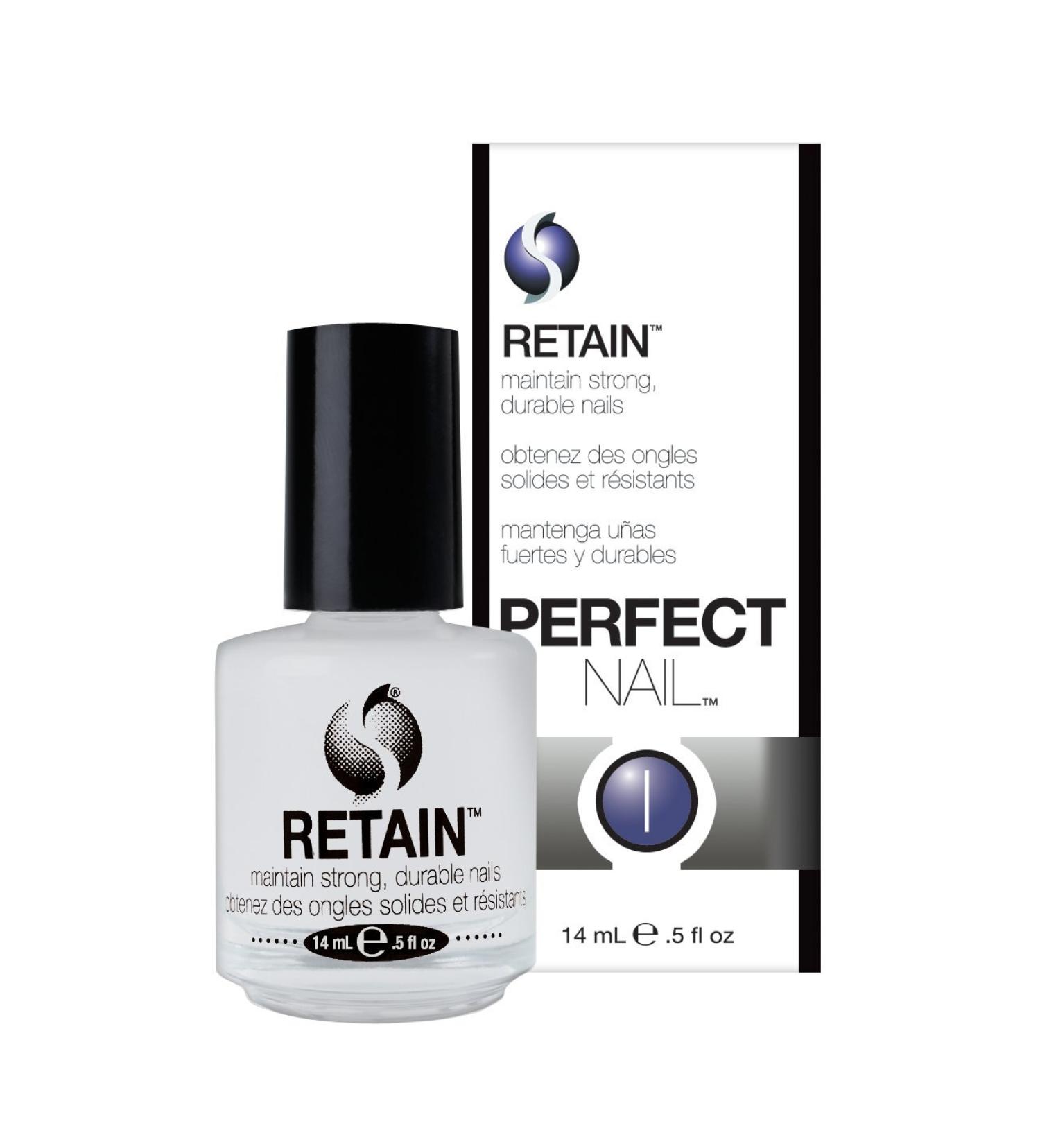 Seche Retain Perfect Nail Nail Treatment | Ultimate Nail Strengthener & Hardener Clear Nail Polish Strengthening Base Coat for Weak & Damaged Nails | Nail Repair Treatment for Stronger Nails | 14 ml