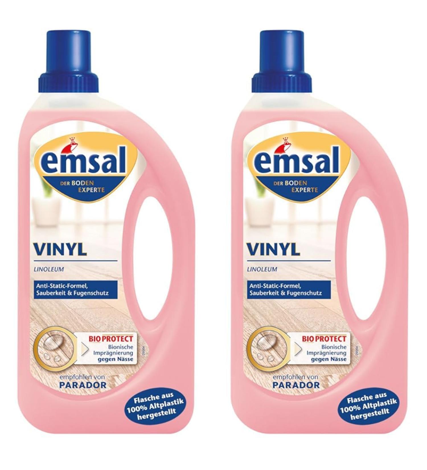 Emsal Vinyl Floor Care 1000 ml (Pack of 2) - Premium International Shipping for All Floors - Buy Online on GoSupps.com