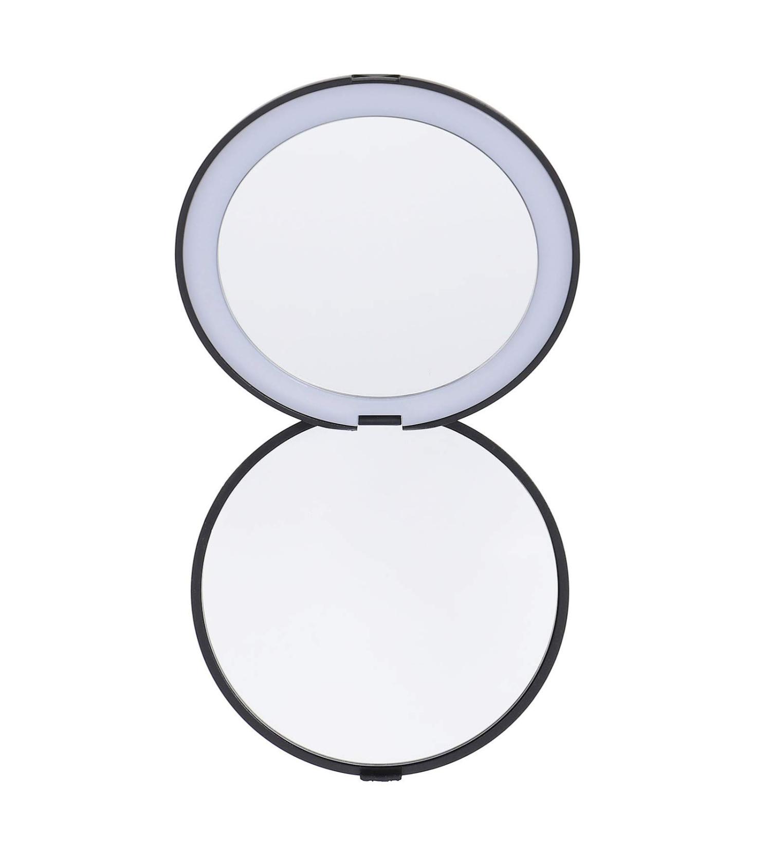 Led Portable Mirror Small Compact Mirror Travel Mirror Folding Vanity Magnifying Pocket Mirror Small Womens Wallet Woman Wallet Ladies Wallets Girl Mirror Mini Miss Magnifier Abs - Buy Online on GoSupps.com