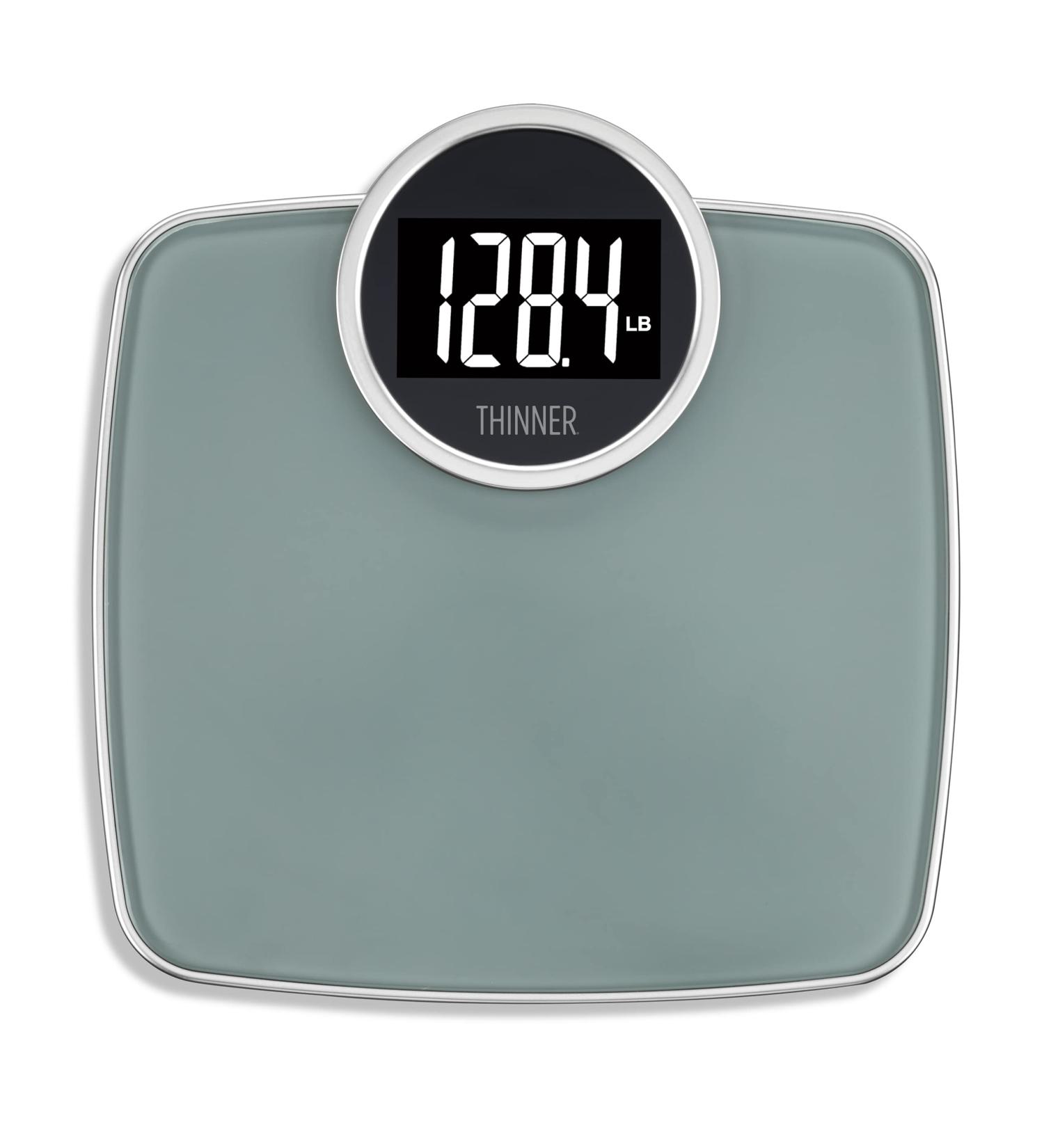 Conair Thinner Extra-Large Digital Bathroom Scale - 400 lb Capacity - Silver - Buy Online on GoSupps.com