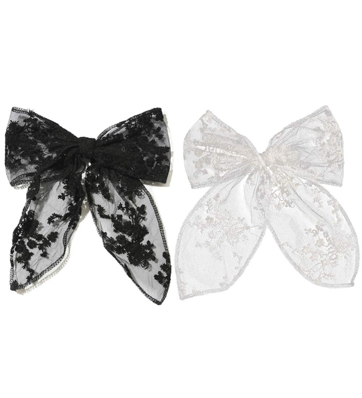 Stylish Bow Hair Ties & Accessories - Black & White Hair Jewelry for Women & Girls | International Shipping - Buy Online on GoSupps.com