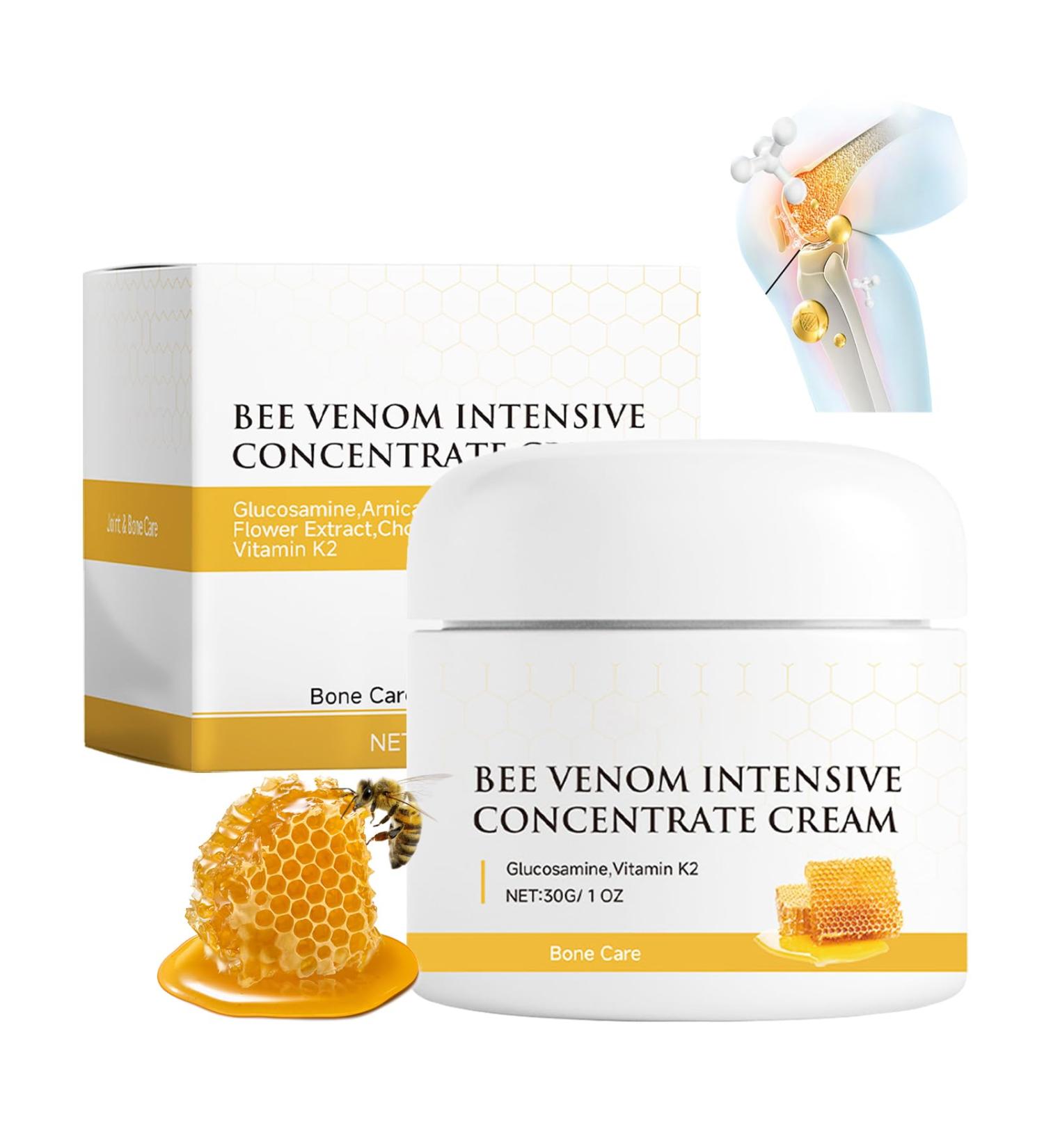Bee Venom Cream - Joint & Bone Body Cream - Body Moisturiser for Dry Skin - Fast-Acting Relief Venom Bee Cream - Skincare Body Creams for Pain Soothing Moisturizing Hydrating 30g - Buy Online on GoSupps.com