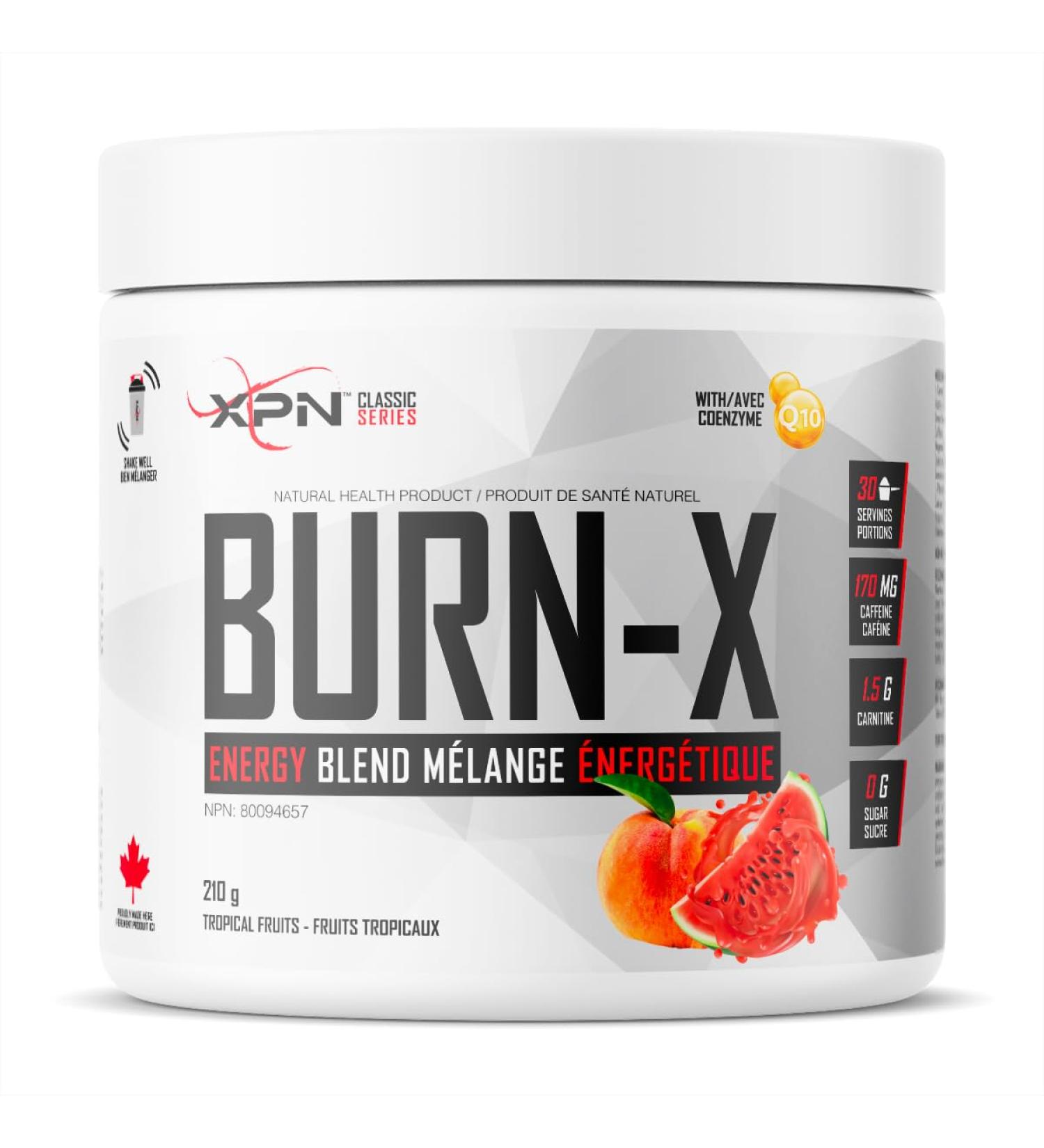 BURN-X | XPN | ENERGY POWDER FORMULA | 210G | 30 SERVINGS | (Tropical Fruits)