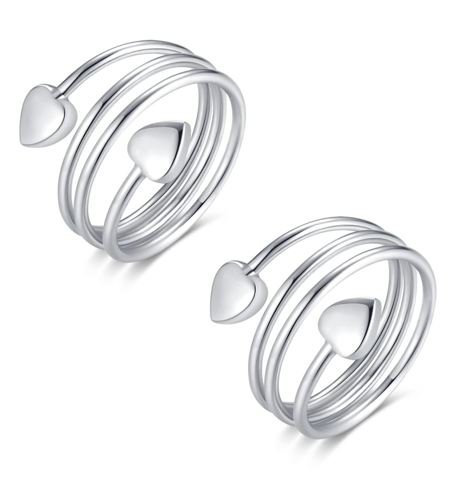 Vicmag Copper Magnet Rings for Women - Adjustable Magnetic Copper Rings with 2 Strong 3500 Gauss Magnets - 100% Solid & Pure Copper - Jewelry Gift Box Included (Love Heart Design) - 2 Pieces - Buy Online on GoSupps.com