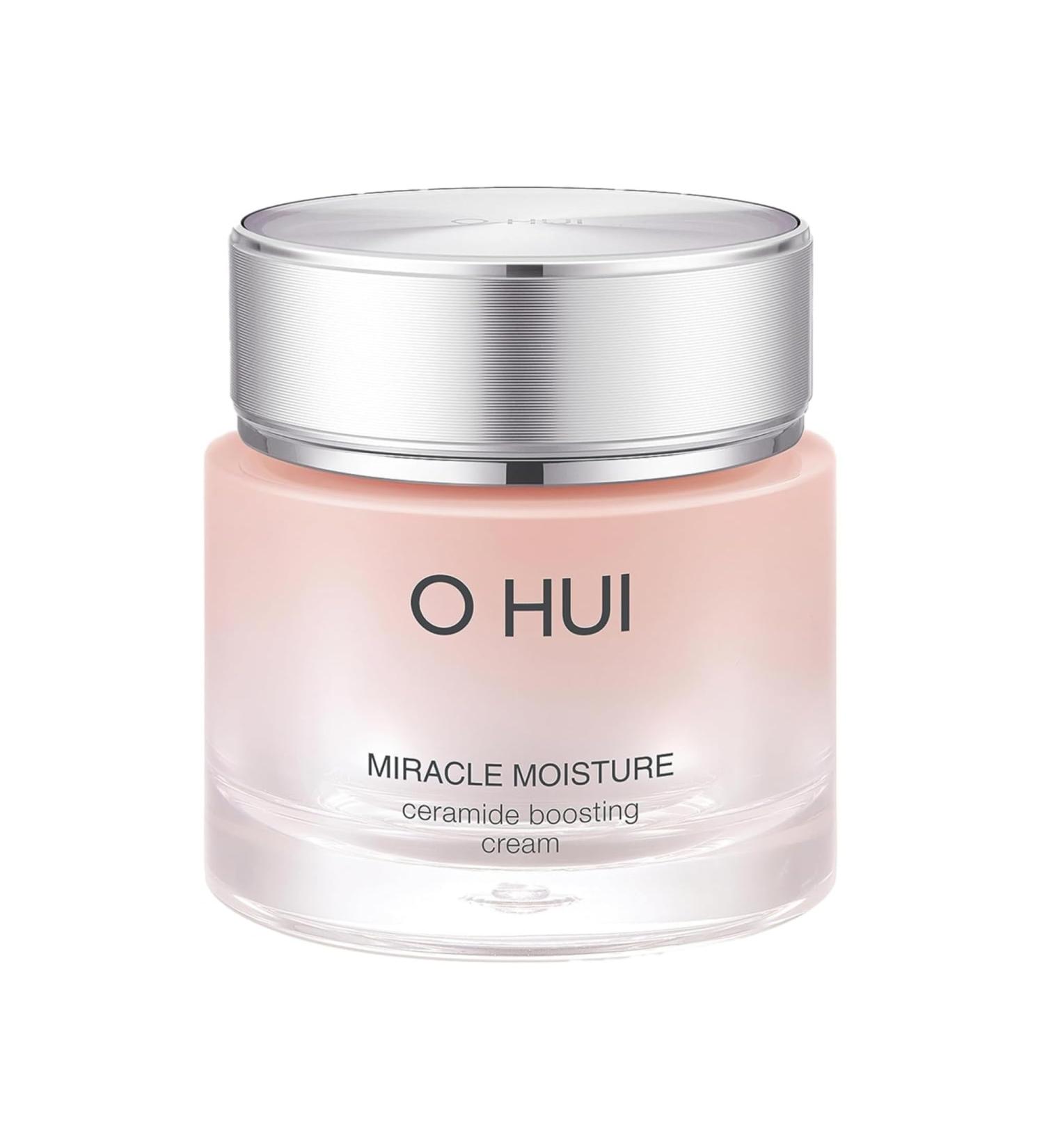 O HUI Miracle Moisture Ceramide Boosting Cream | 24-Hour Hydration | Korean Moisturizer for All Skin Types | Achieve Glass Skin with Ceramides & Shea Butter - Buy Online on GoSupps.com