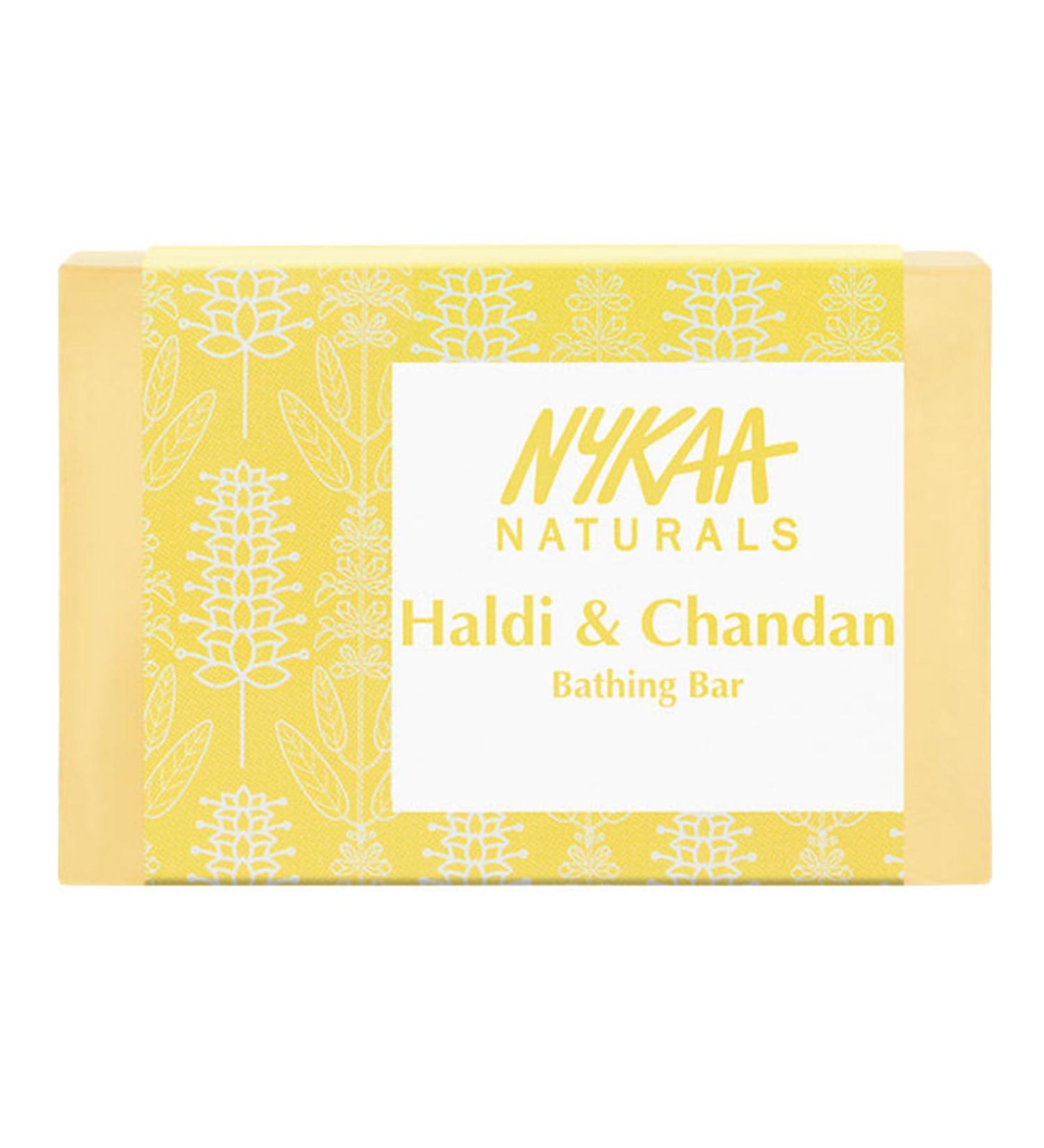 Shop Nykaa Naturals Purifying Bathing Soap | Tan Removal & Youthful Glow | Haldi & Chandan - 3.5 oz | Clearer Flawless Skin Worldwide Shipping - Buy Online on GoSupps.com