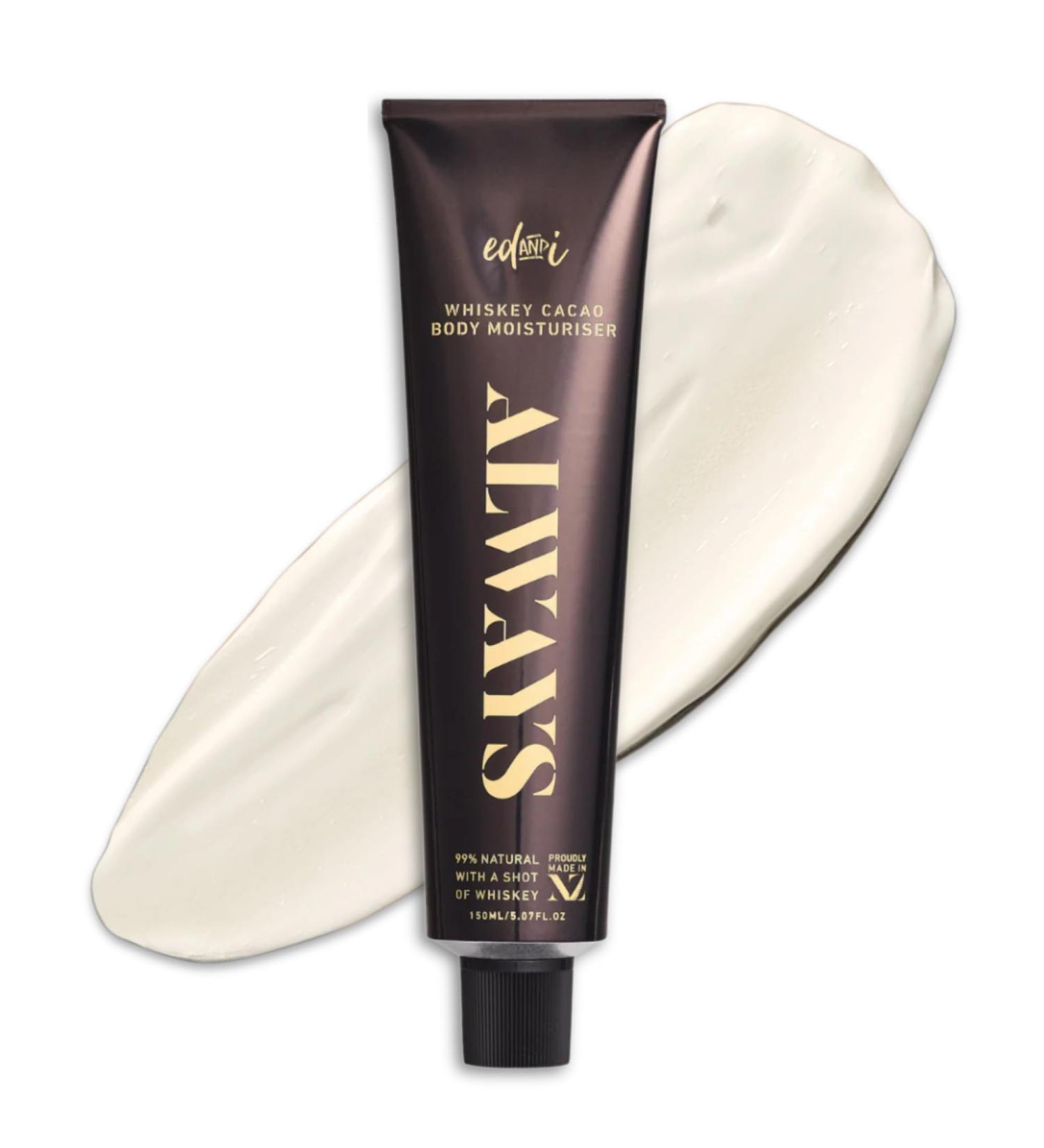 ed&i ALWAYS Moisturizer Body Lotion Skin Lotion for dry dull or aging Skin Smoothing Body butter for all Hydration Support for Daily Moisturizing - Whiskey Cacao Buttery 5.07 oz - Buy Online on GoSupps.com