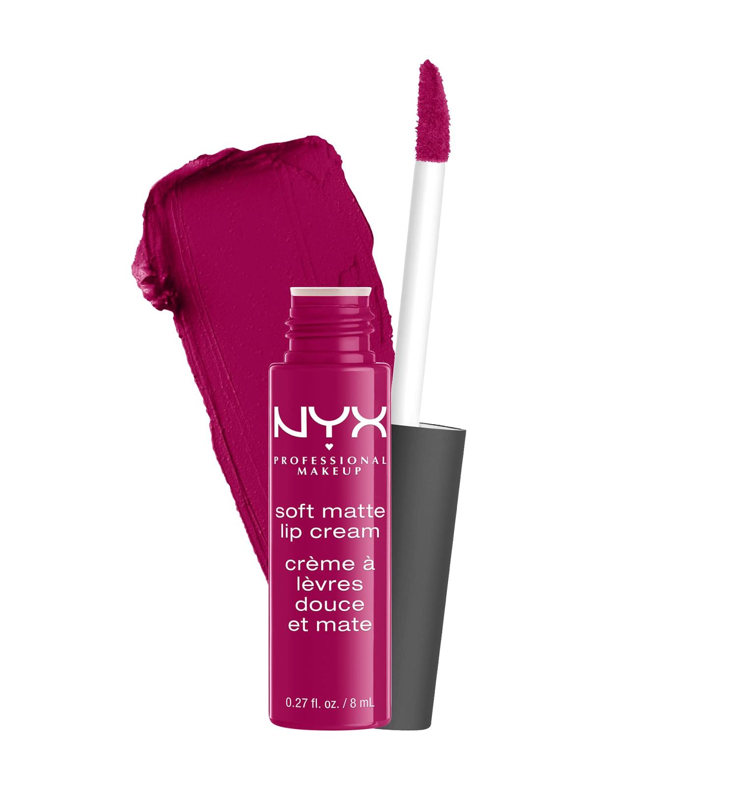 NYX Soft Matte Lip Cream Madrid - Cranberry Red 0.27 Fl Oz - Buy Online on GoSupps.com