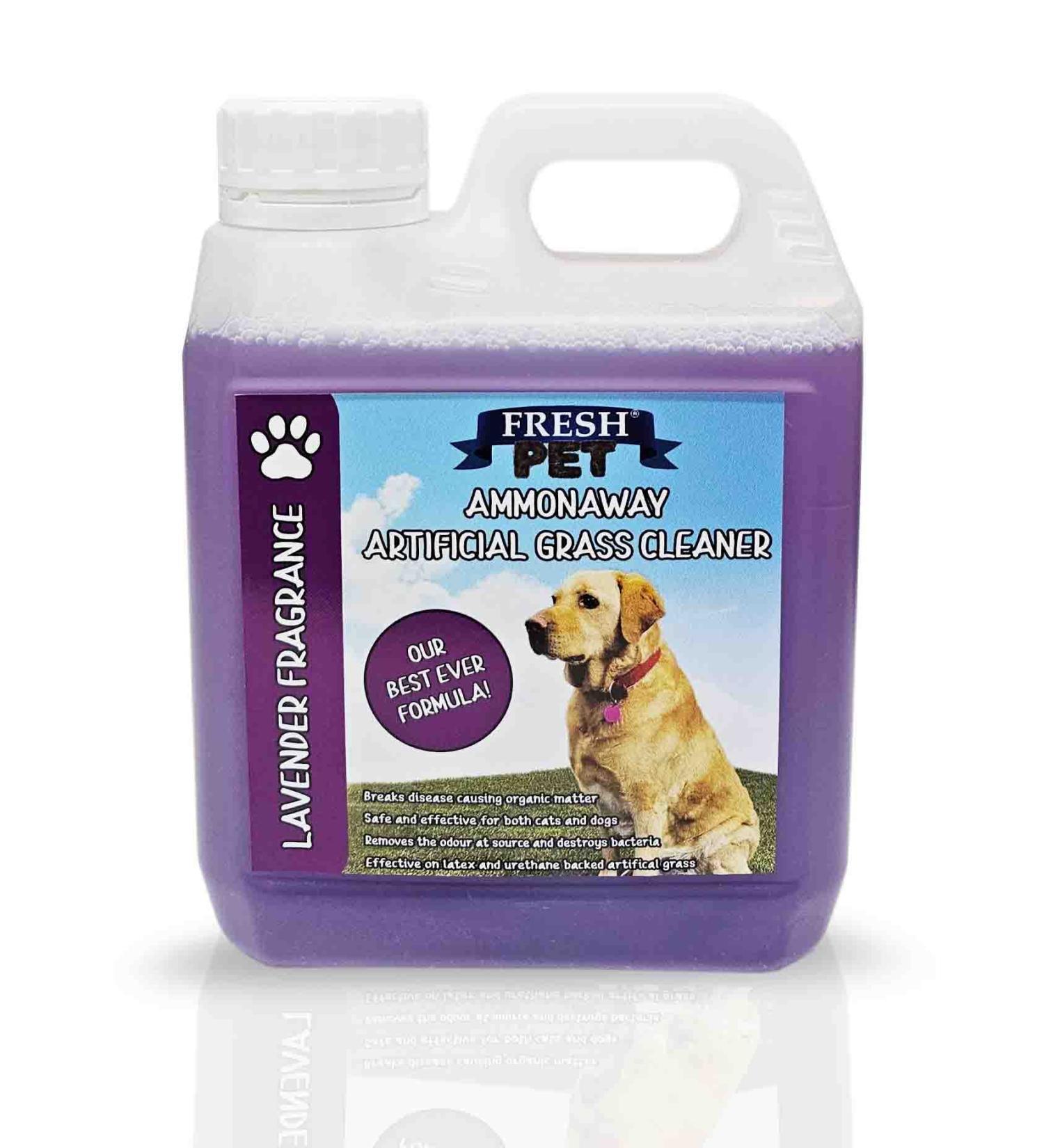 Artificial Grass Cleaner Dog Pet Friendly Disinfectant Deodoriser Concentrate Ammonaway Lavender Fragrance (1L)