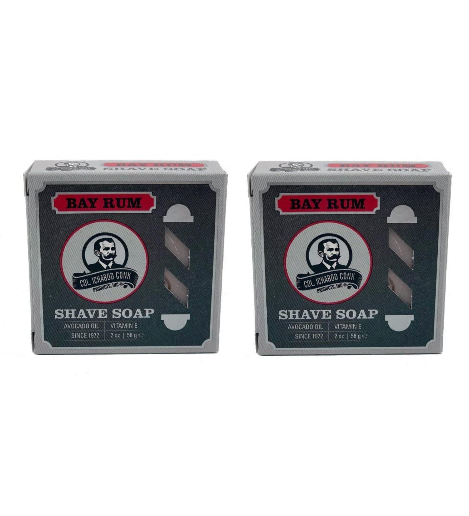 Colonel Conk Bay Rum Shaving Soap - 4.50 oz (2 Pack) - Buy Online on GoSupps.com