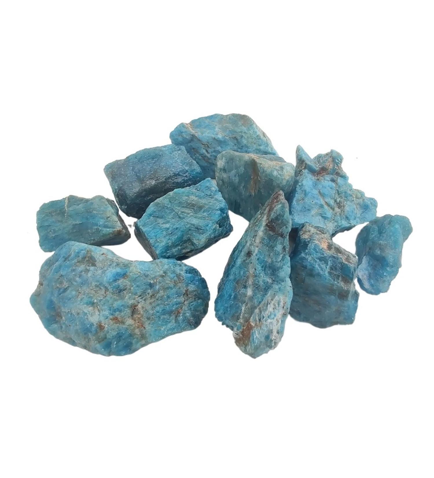 Natural Crystal Rough 100g Natural Raw Blue Apatite Rough Stones Crystal Gravel Minerals and Stones Rough Gemstone 2-4cm 100g - Buy Online on GoSupps.com