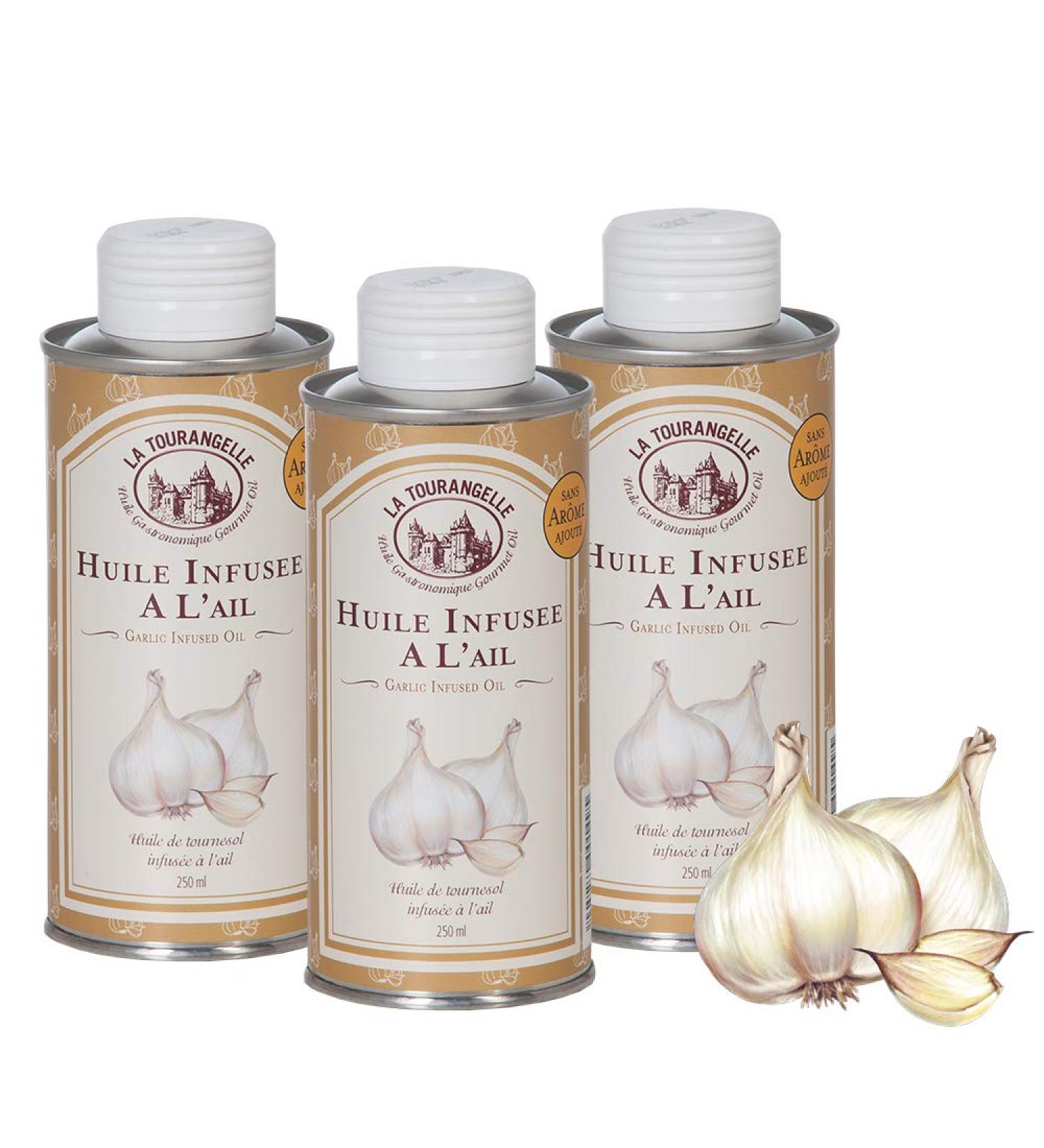 Buy La Tourlandelle Garlic Oil - Intense Fresh Garlic Flavor for Meat Purees & Marinades - 250ml 3-Pack | International Shipping - Buy Online on GoSupps.com