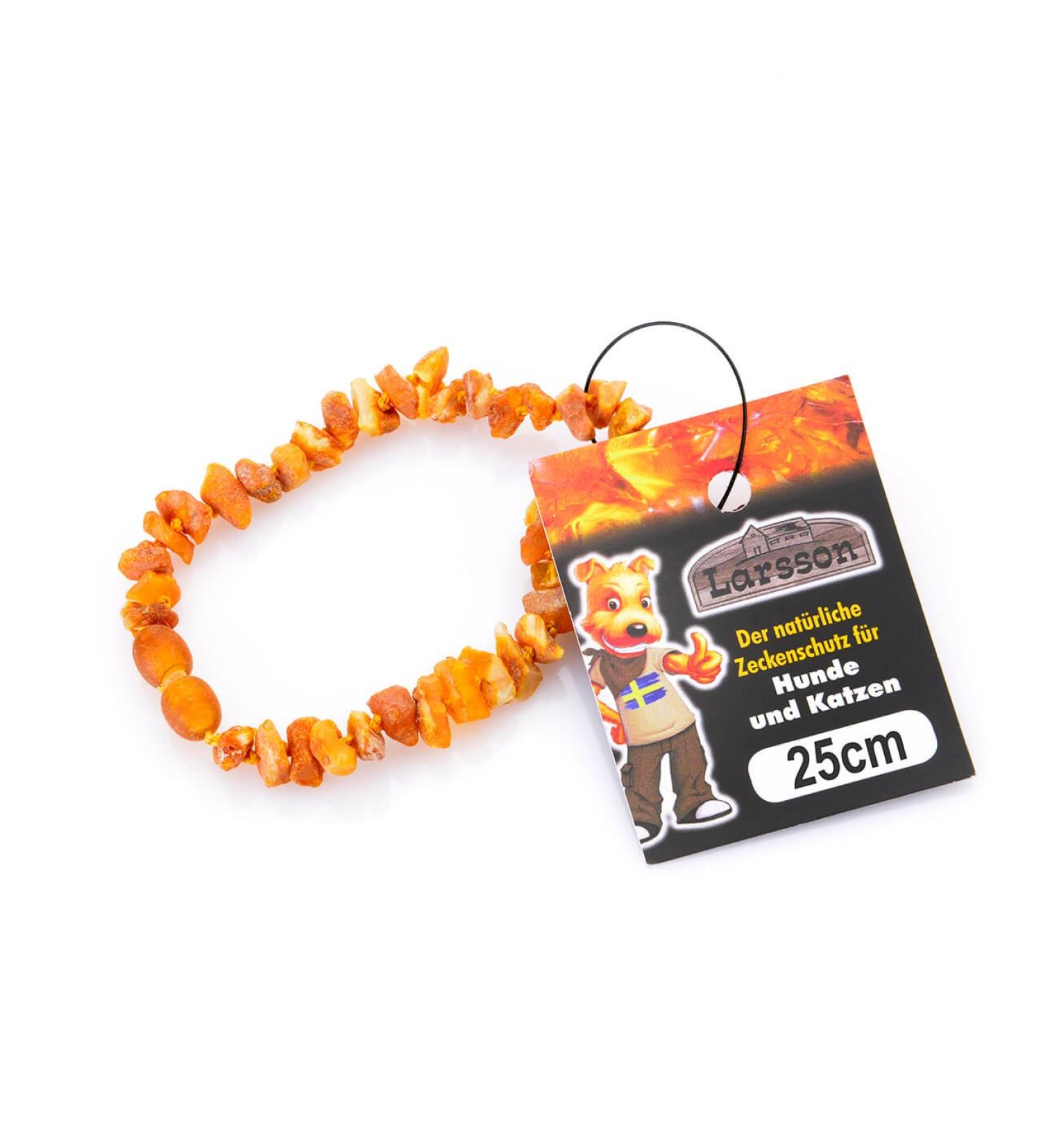 Larsson | Swedish Amber Necklace for Dogs & Cats - 25 cm Natural Tick Protection | Shop Now - Buy Online on GoSupps.com