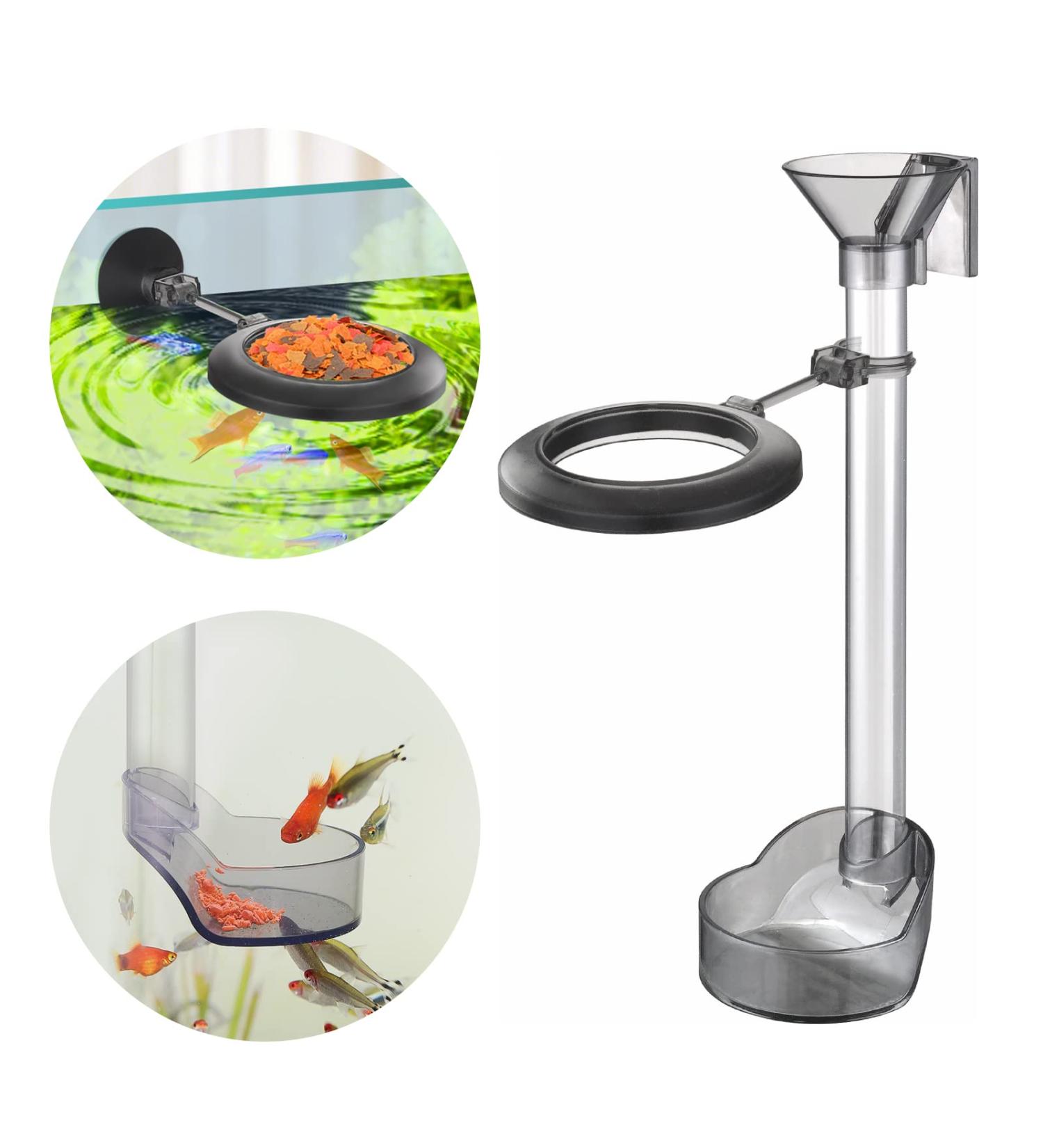 UPETTOOLS Shrimp Feeding Dish Set: Aquarium Fish Feeder Tube Kit with Ring & Brush - Buy Online on GoSupps.com