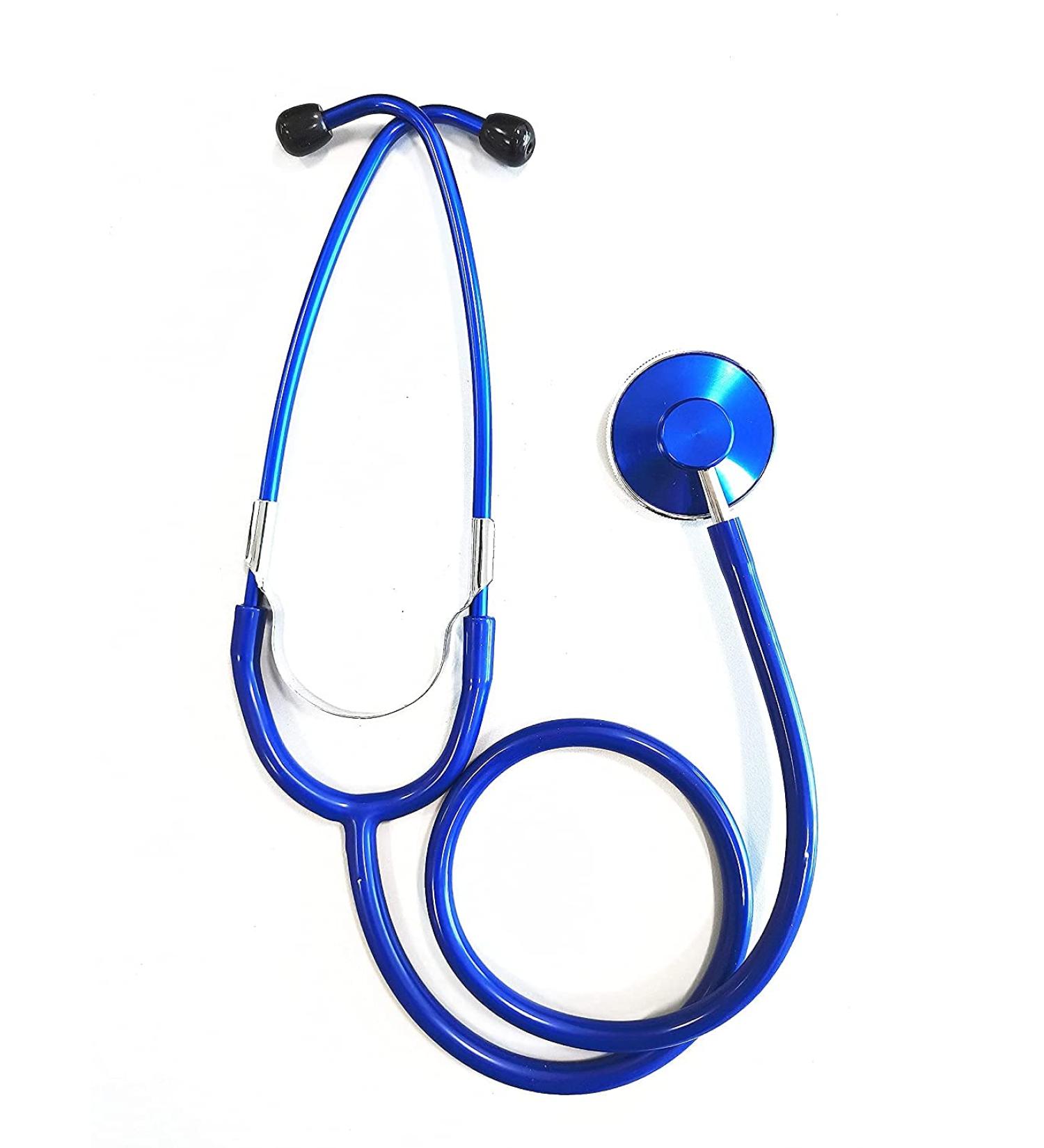 Single Head Stethoscope for Students Nurse Doctor Vet Light Weight (Blue)