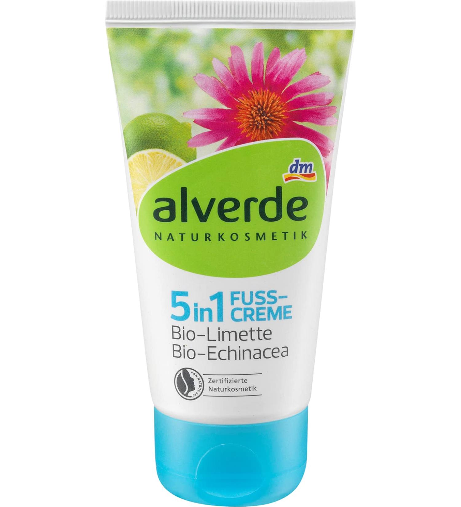 Alverde Natural Cosmetics Foot Cream 5in1 - Pack of 2 (150 ml) | Best Natural Foot Care for Soft Feet - Buy Online on GoSupps.com