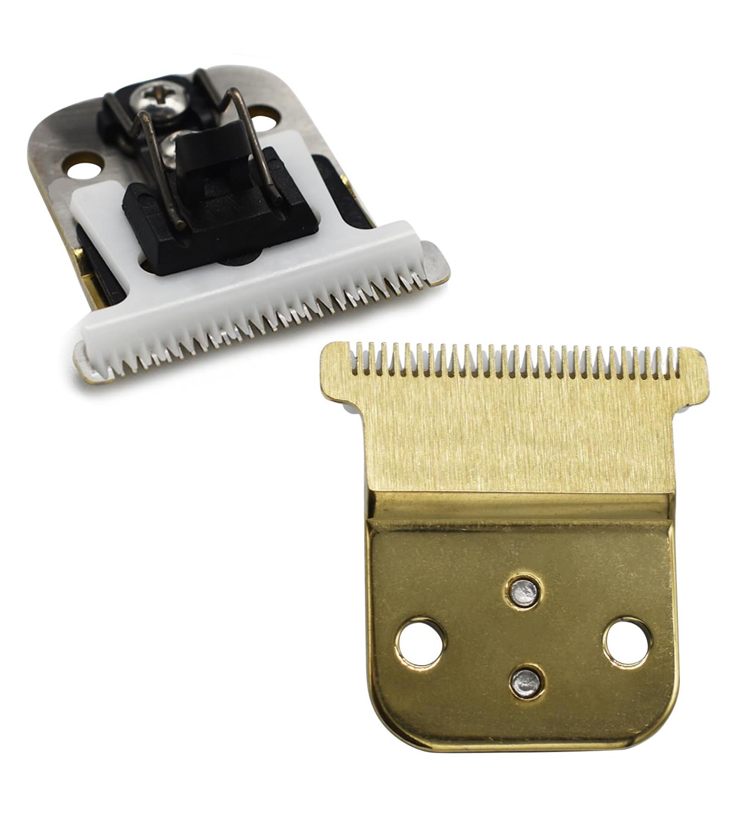 Professional Hair Trimmer T-Shaped Replacement Blades Set #32105 Compatible with Andis Slimline Pro Li Hair Trimmer D7#32655 D8#32400 (Gold) - Buy Online on GoSupps.com