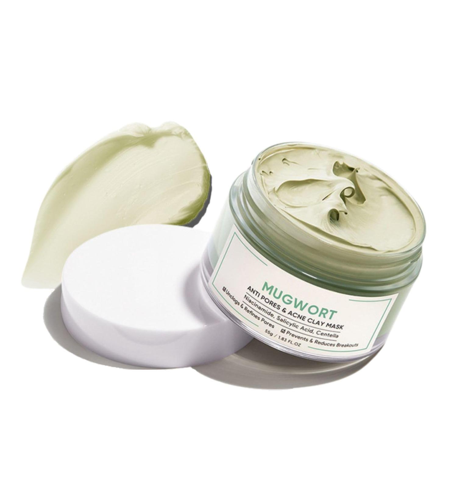 Green Tea Clay Mask & Toner | Blackhead Remover & Pore Cleaner | Anti-Pore & Acne Treatment 55G - Buy Online on GoSupps.com